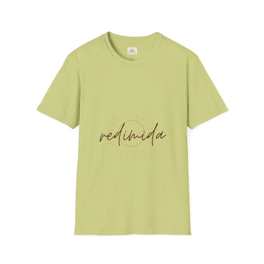 "Redimida", Camiseta Unisex de Algodón Resistente con Mensaje Inspirador