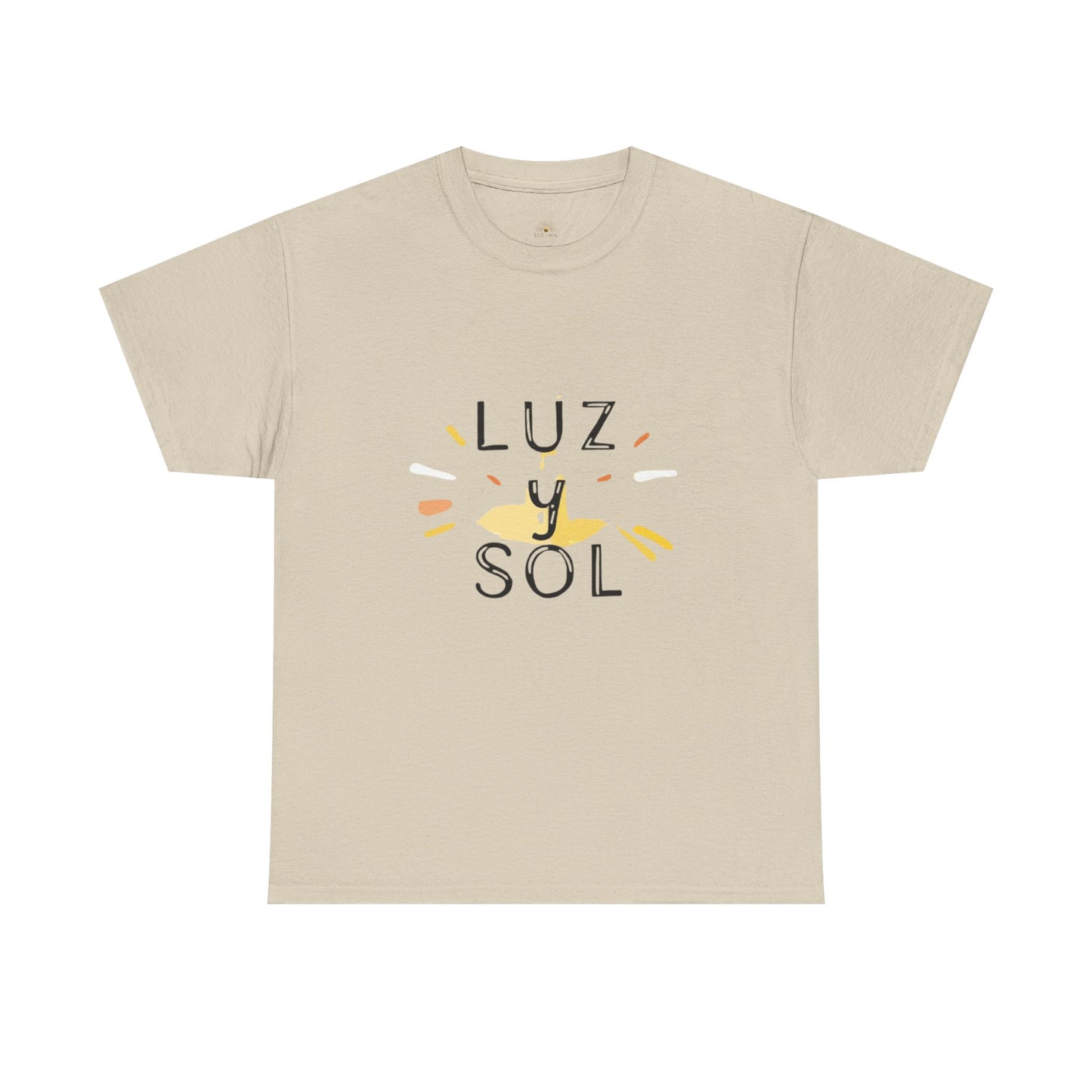 Camiseta Unisex de Algodón Grueso Luz y Sol - Vibras de Sol para Comodidad Diaria