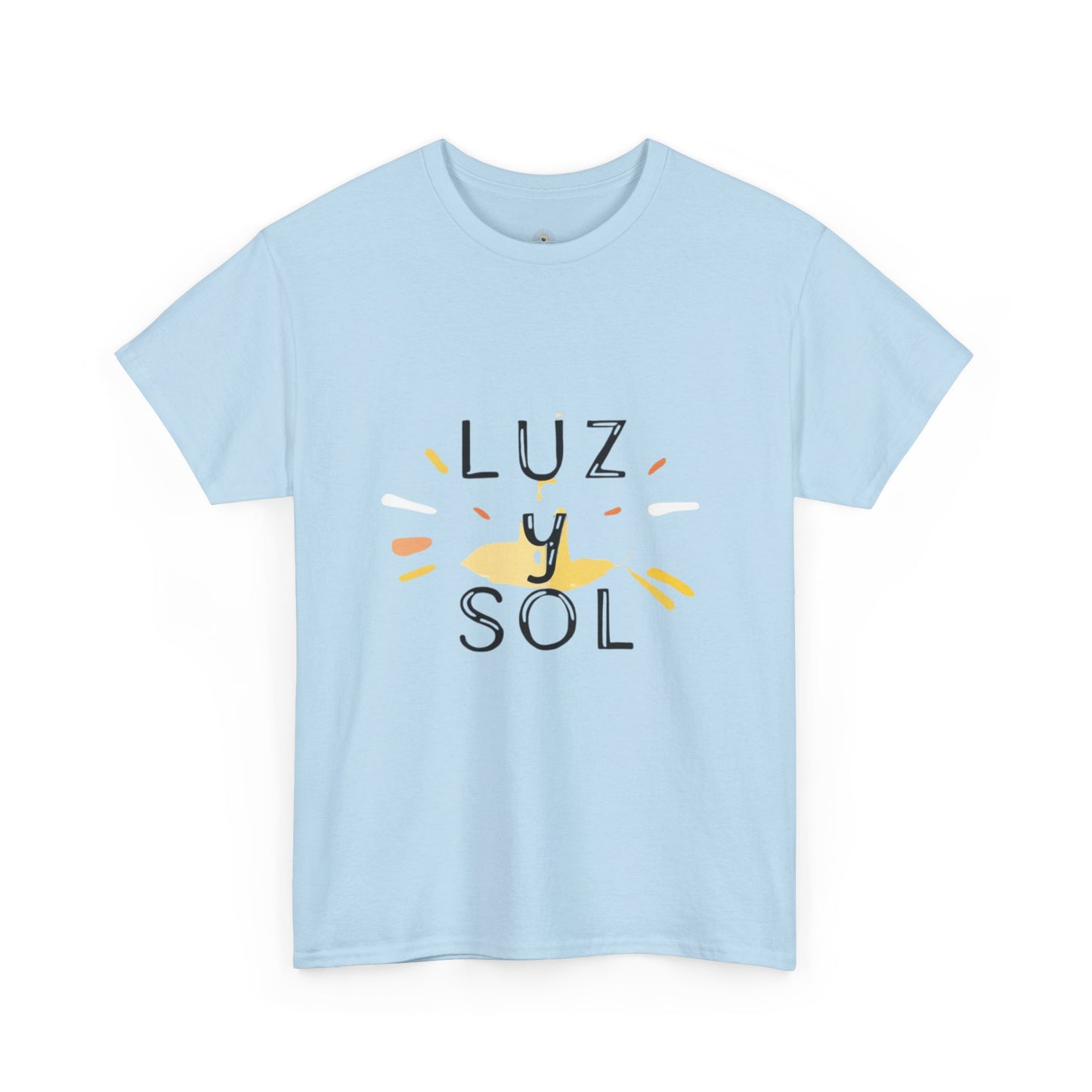Camiseta Unisex de Algodón Grueso Luz y Sol - Vibras de Sol para Comodidad Diaria