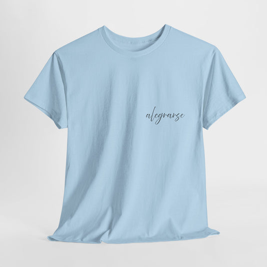 "Alegrarse" (Camiseta Unisex de Algodón Resistente con Mensaje Inspirador)