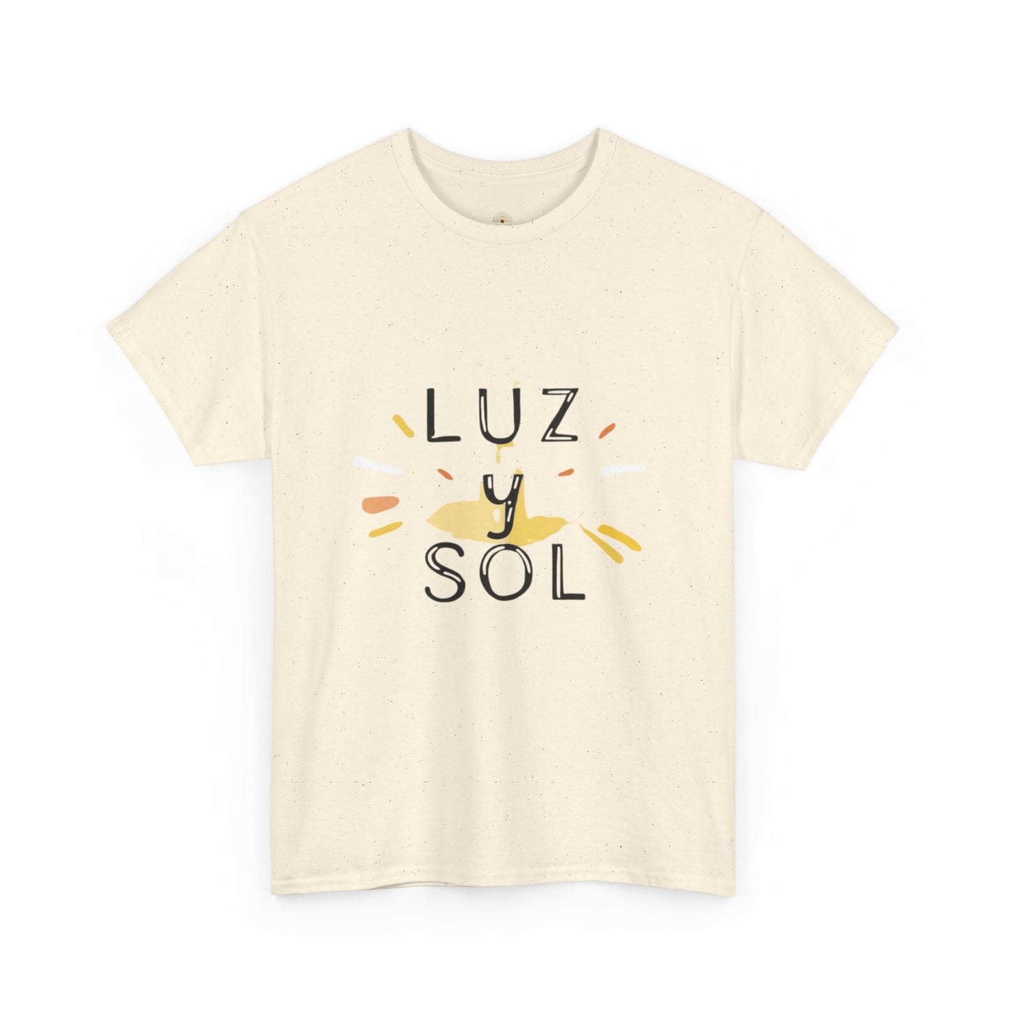 Camiseta Unisex de Algodón Grueso Luz y Sol - Vibras de Sol para Comodidad Diaria