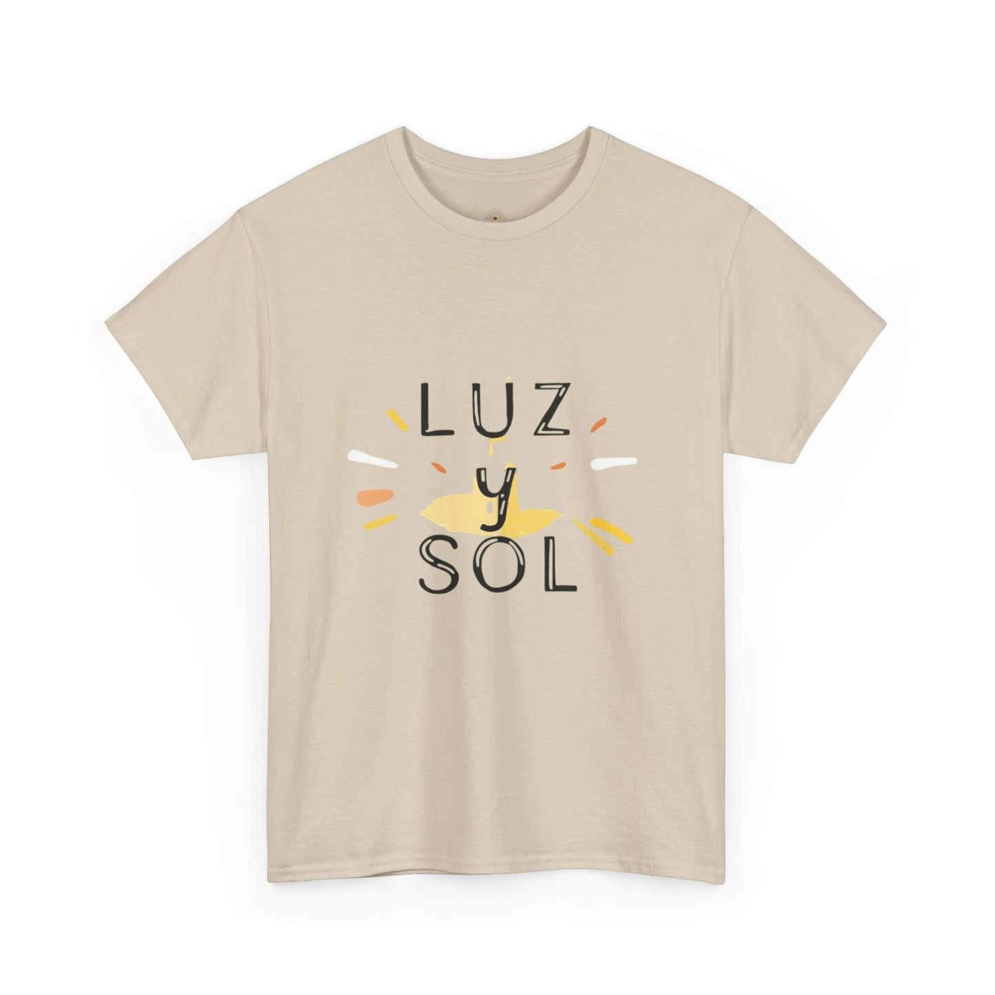 Camiseta Unisex de Algodón Grueso Luz y Sol - Vibras de Sol para Comodidad Diaria