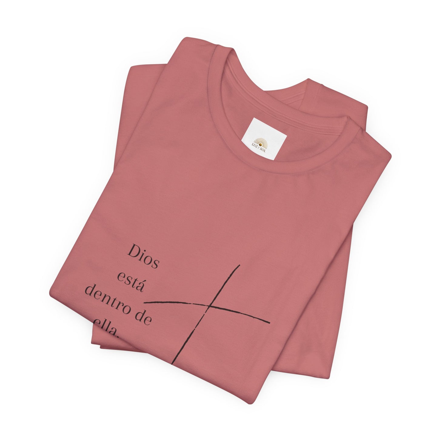 'Dios está dentro de ella, ella no caerá', Camiseta Unisex Softstyle con Mensaje Inspirador