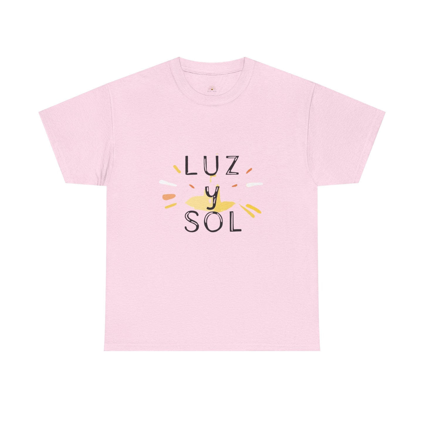 Camiseta Unisex de Algodón Grueso Luz y Sol - Vibras de Sol para Comodidad Diaria