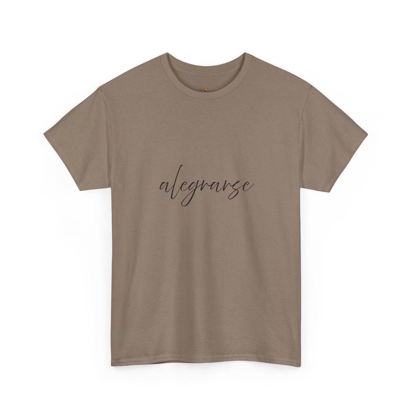 "Alegrarse" (Camiseta Unisex de Algodón Resistente con Mensaje Inspirador)
