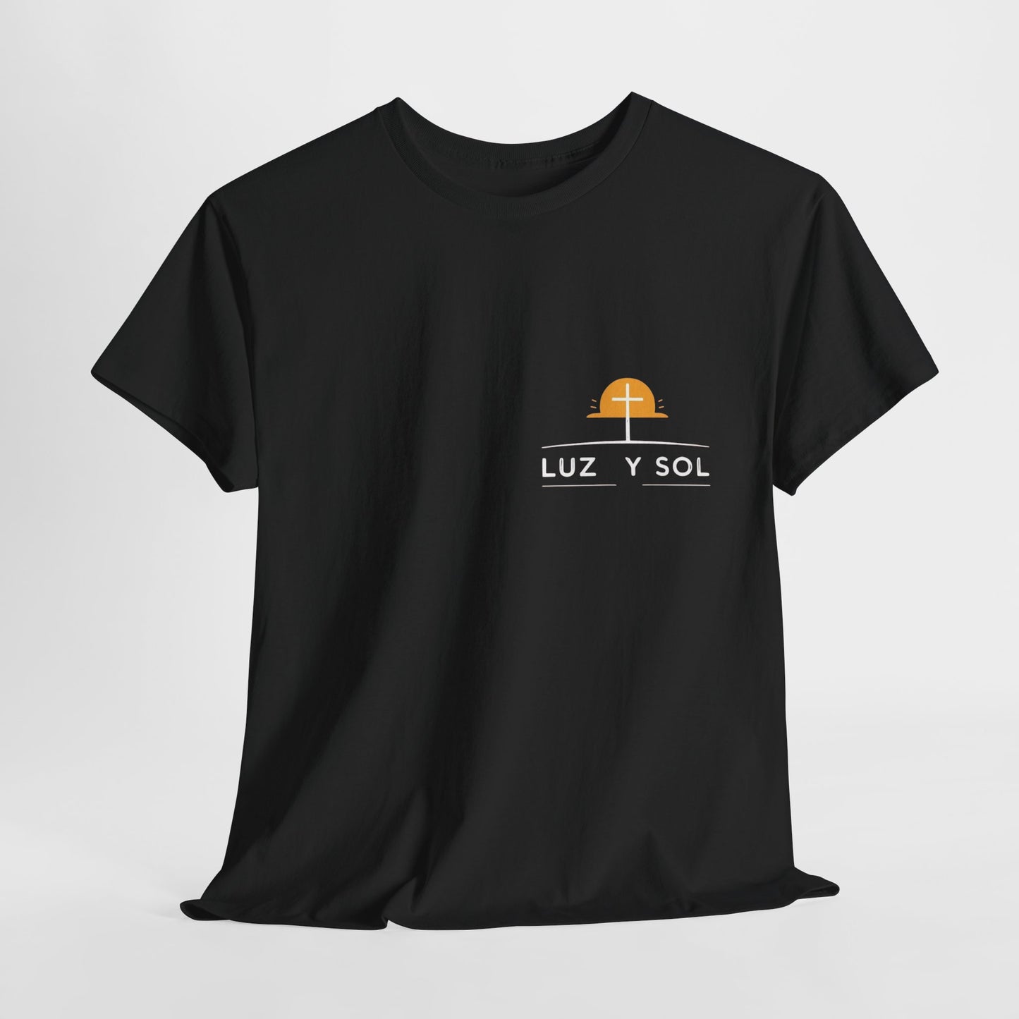 Camiseta Unisex de Algodón Grueso - Diseño Inspirador de Sol - Perfecta para Uso Casual y como Regalo
