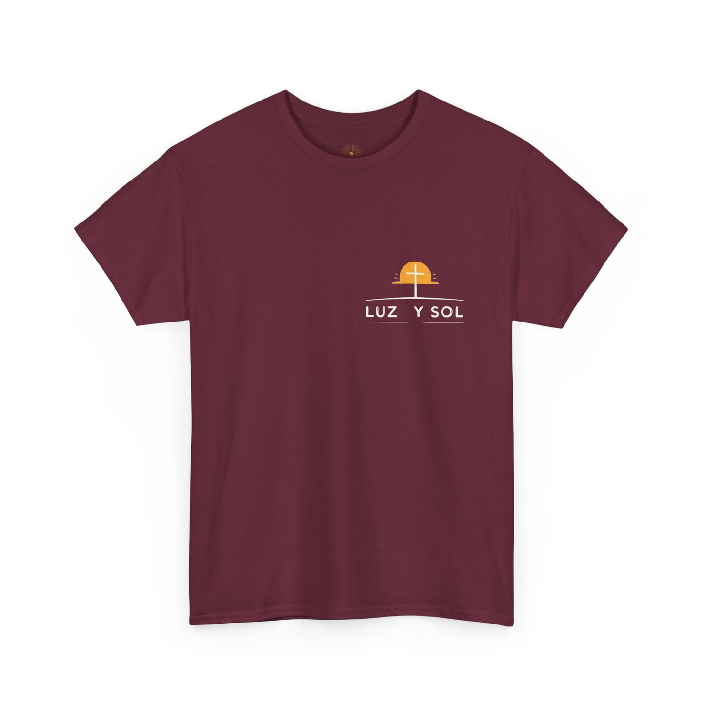 Camiseta Unisex de Algodón Grueso - Diseño Inspirador de Sol - Perfecta para Uso Casual y como Regalo
