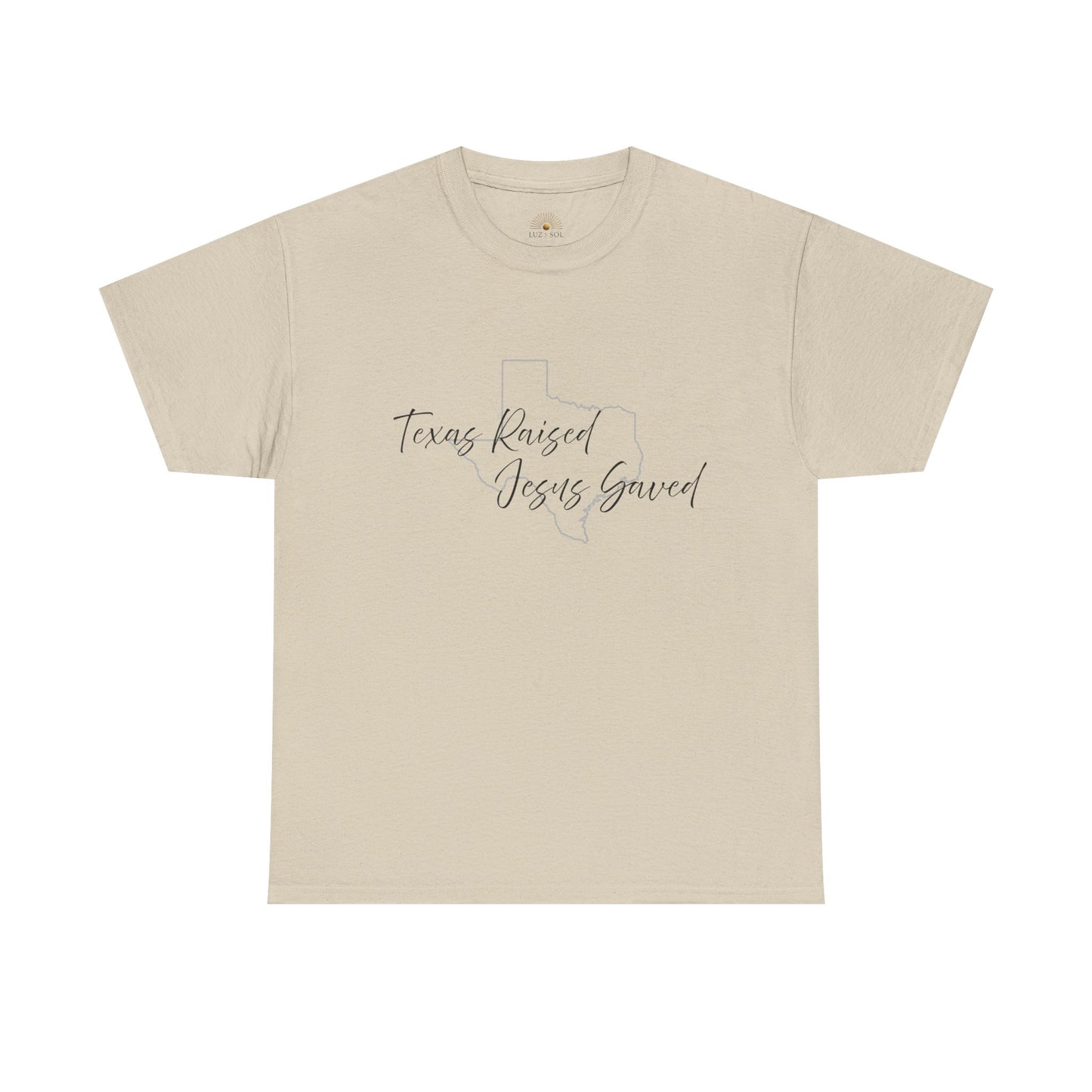 Camiseta Unisex de Algodón Grueso "Criado en Texas" – Fiel y Orgulloso