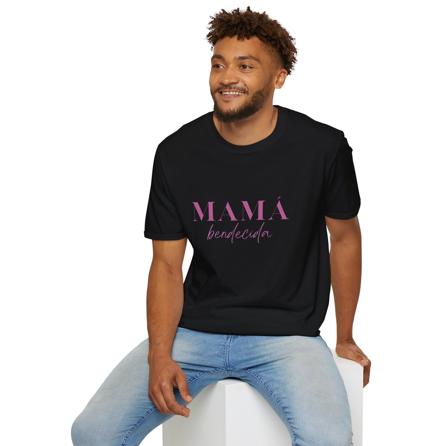 Camiseta Mamá Bendecida - Unisex Softstyle para Mamás