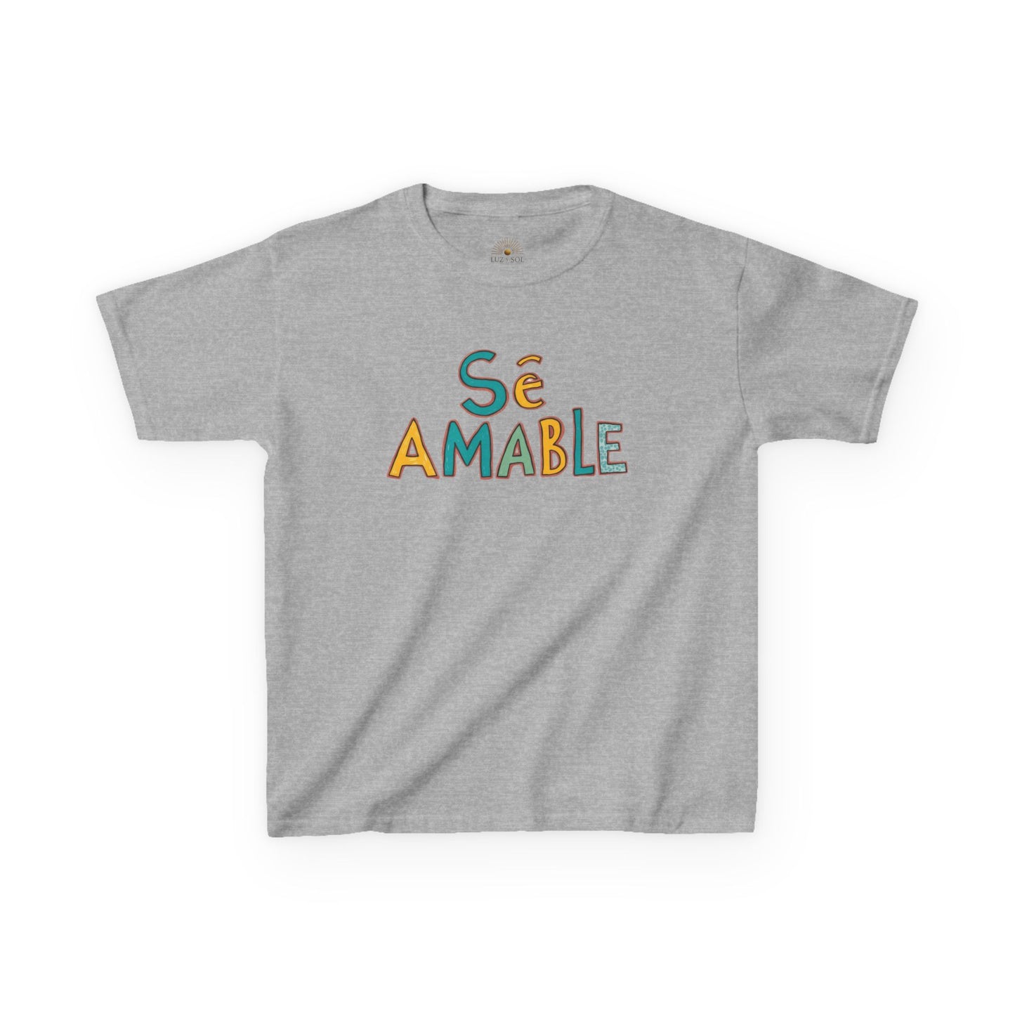 "Sé Amable" (Camiseta Infantil de Algodón Resistente)