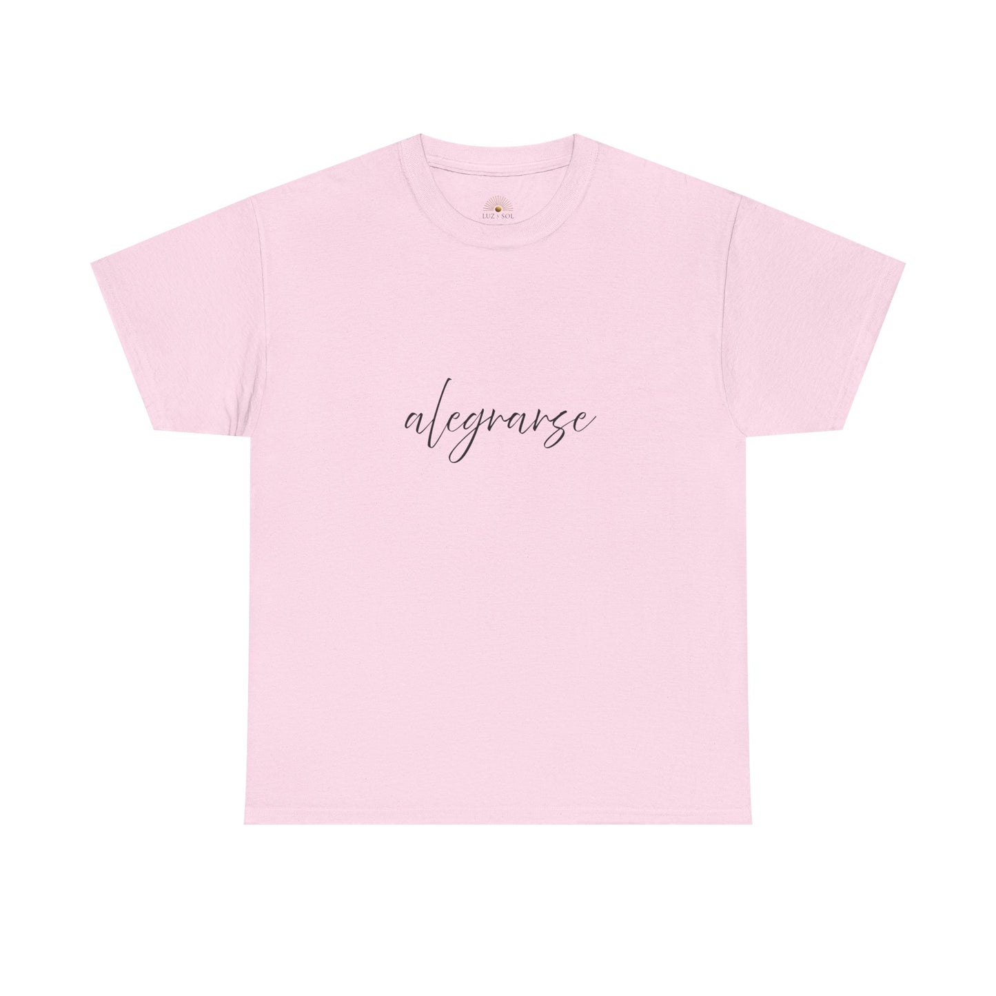 "Alegrarse" (Camiseta Unisex de Algodón Resistente con Mensaje Inspirador)