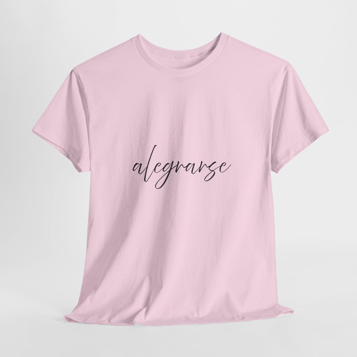 "Alegrarse" (Camiseta Unisex de Algodón Resistente con Mensaje Inspirador)
