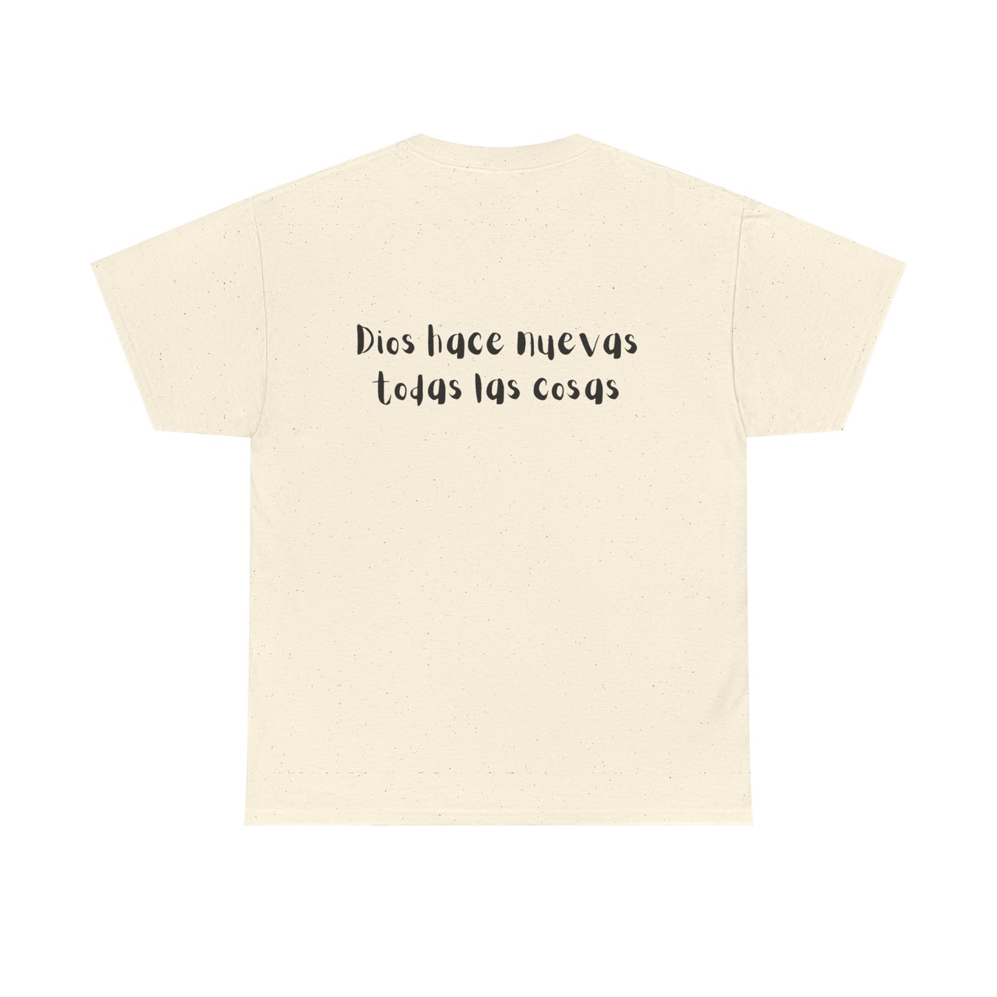 "Dios Hace Nuevas Todas Las Cosas", Camiseta Unisex de Algodón Resistente con Mensaje Inspirador