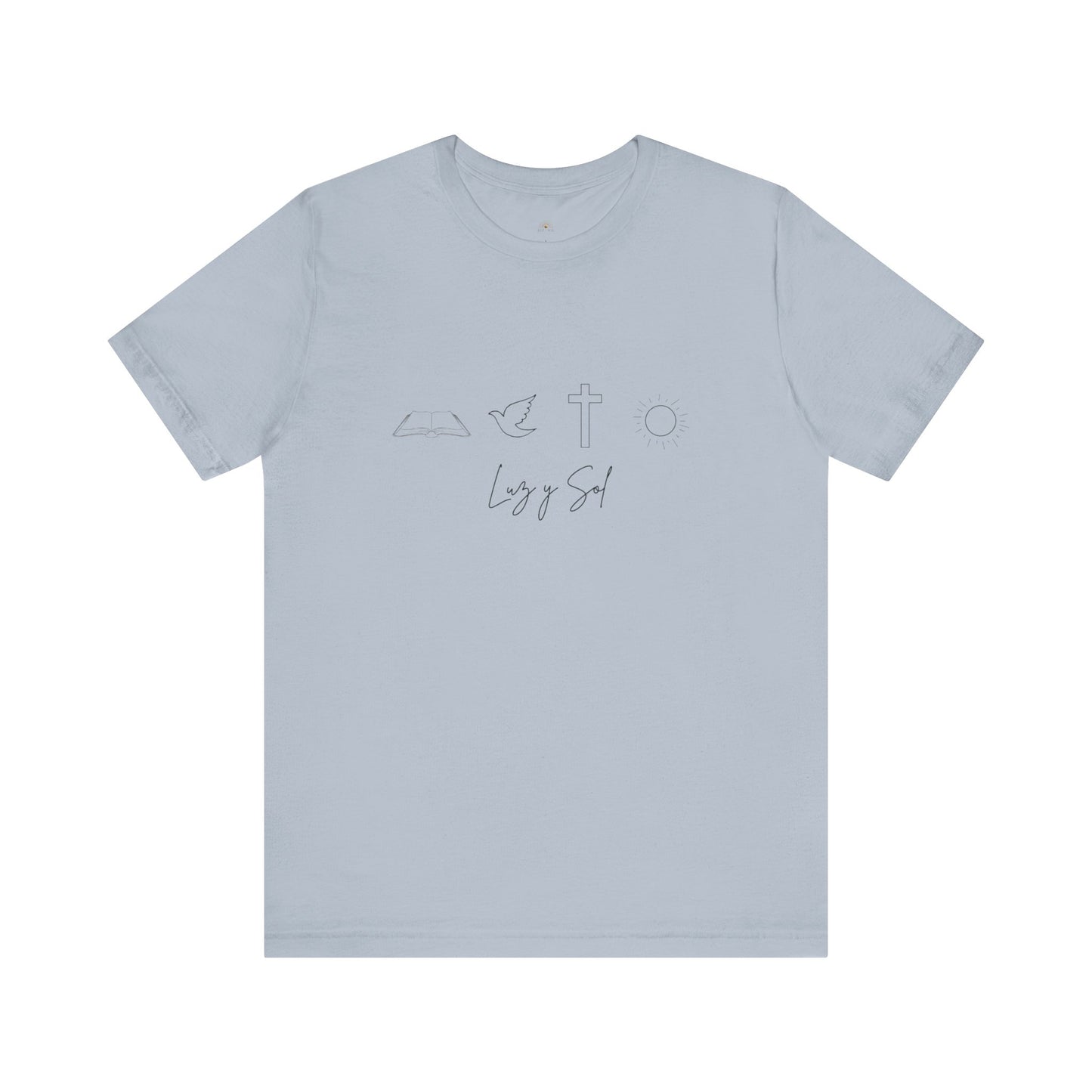 "Luz y Sol", Diseño de Símbolo de Fe (Camiseta Unisex Softstyle con Mensaje Inspirador)
