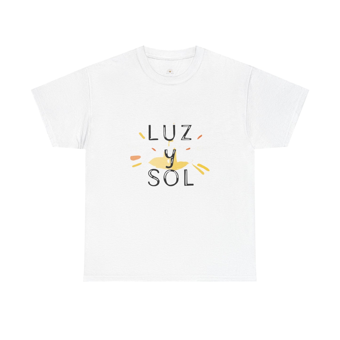 Camiseta Unisex de Algodón Grueso Luz y Sol - Vibras de Sol para Comodidad Diaria