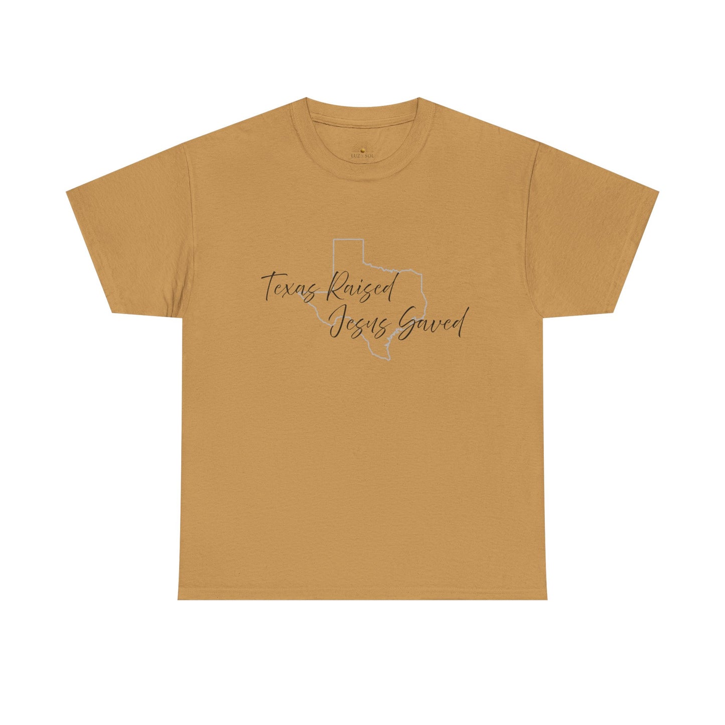 Camiseta Unisex de Algodón Grueso "Criado en Texas" – Fiel y Orgulloso