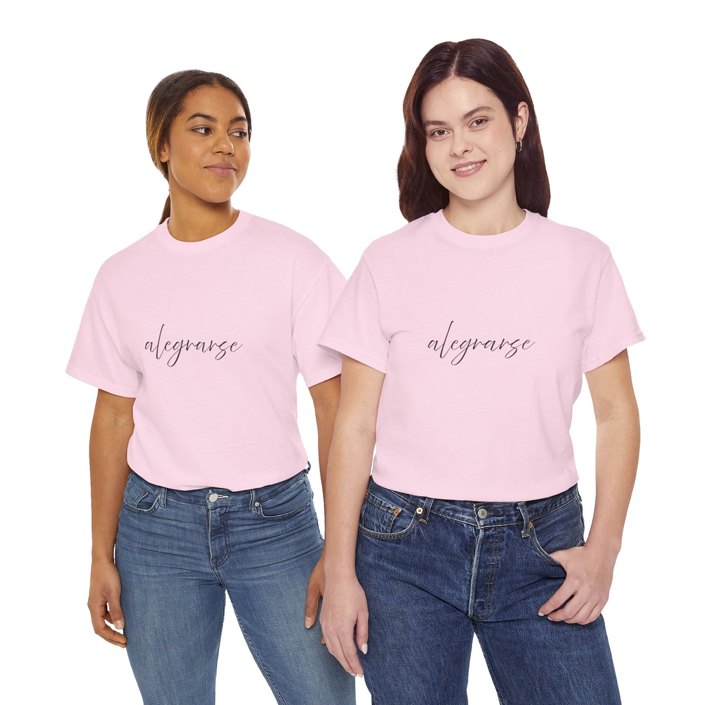 "Alegrarse" (Camiseta Unisex de Algodón Resistente con Mensaje Inspirador)