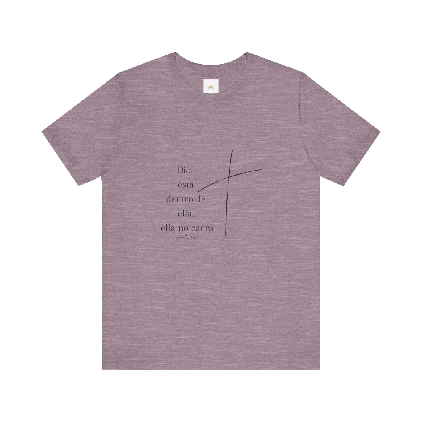 'Dios está dentro de ella, ella no caerá', Camiseta Unisex Softstyle con Mensaje Inspirador