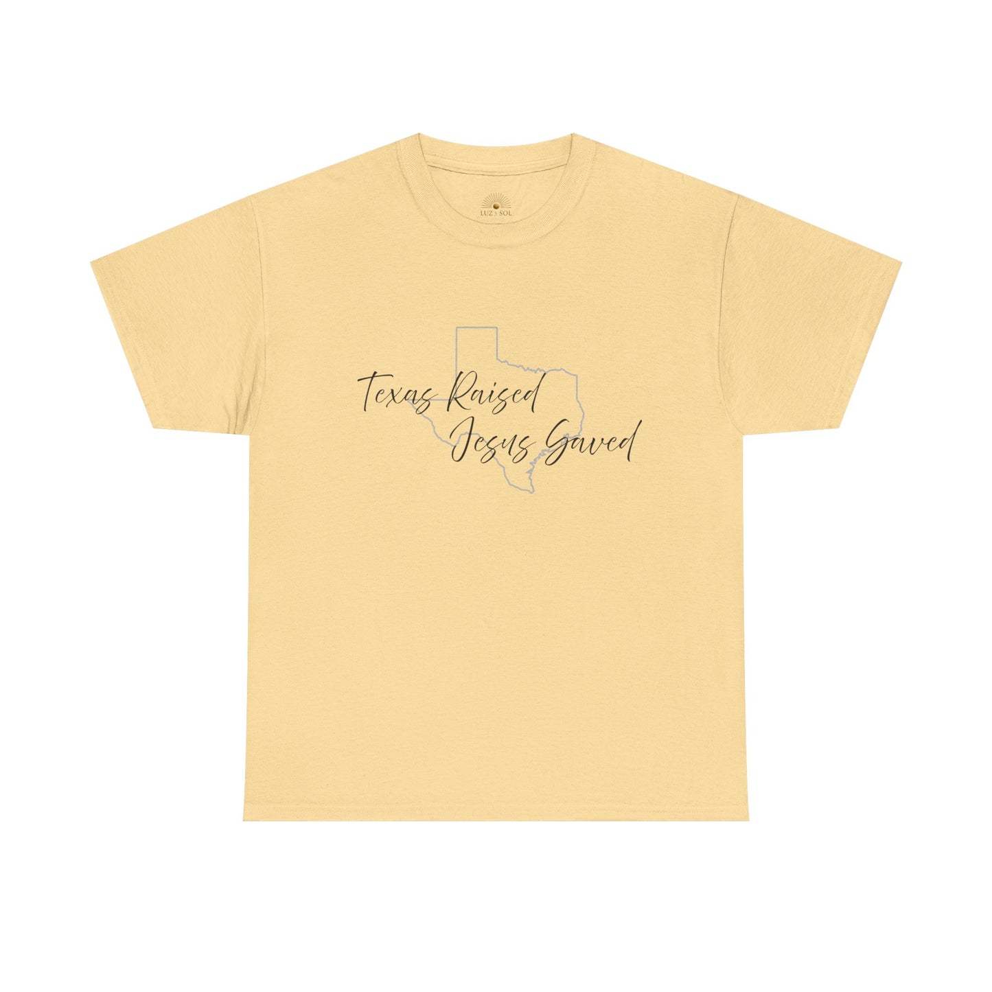 Camiseta Unisex de Algodón Grueso "Criado en Texas" – Fiel y Orgulloso