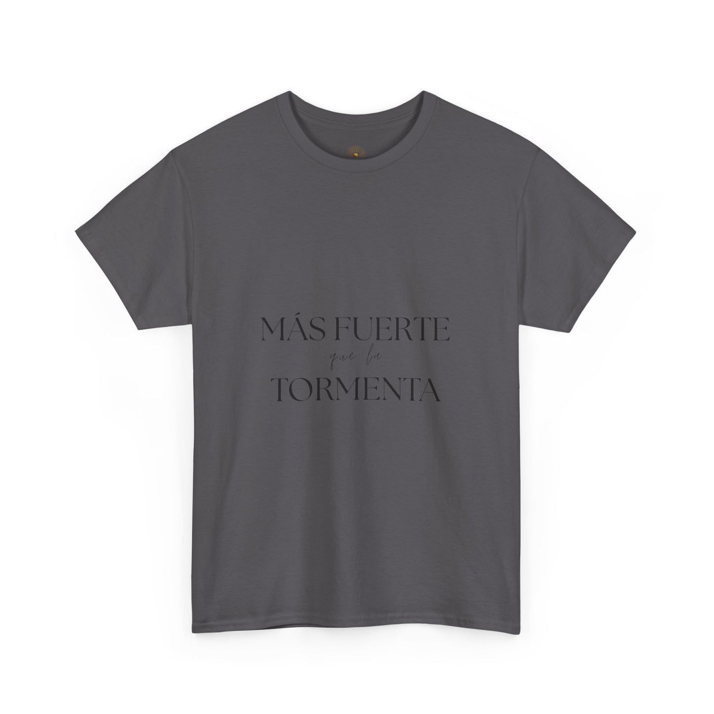 "Más Fuerte que la Tormenta" (Camiseta Unisex de Algodón Resistente Inspirada en la Fe)