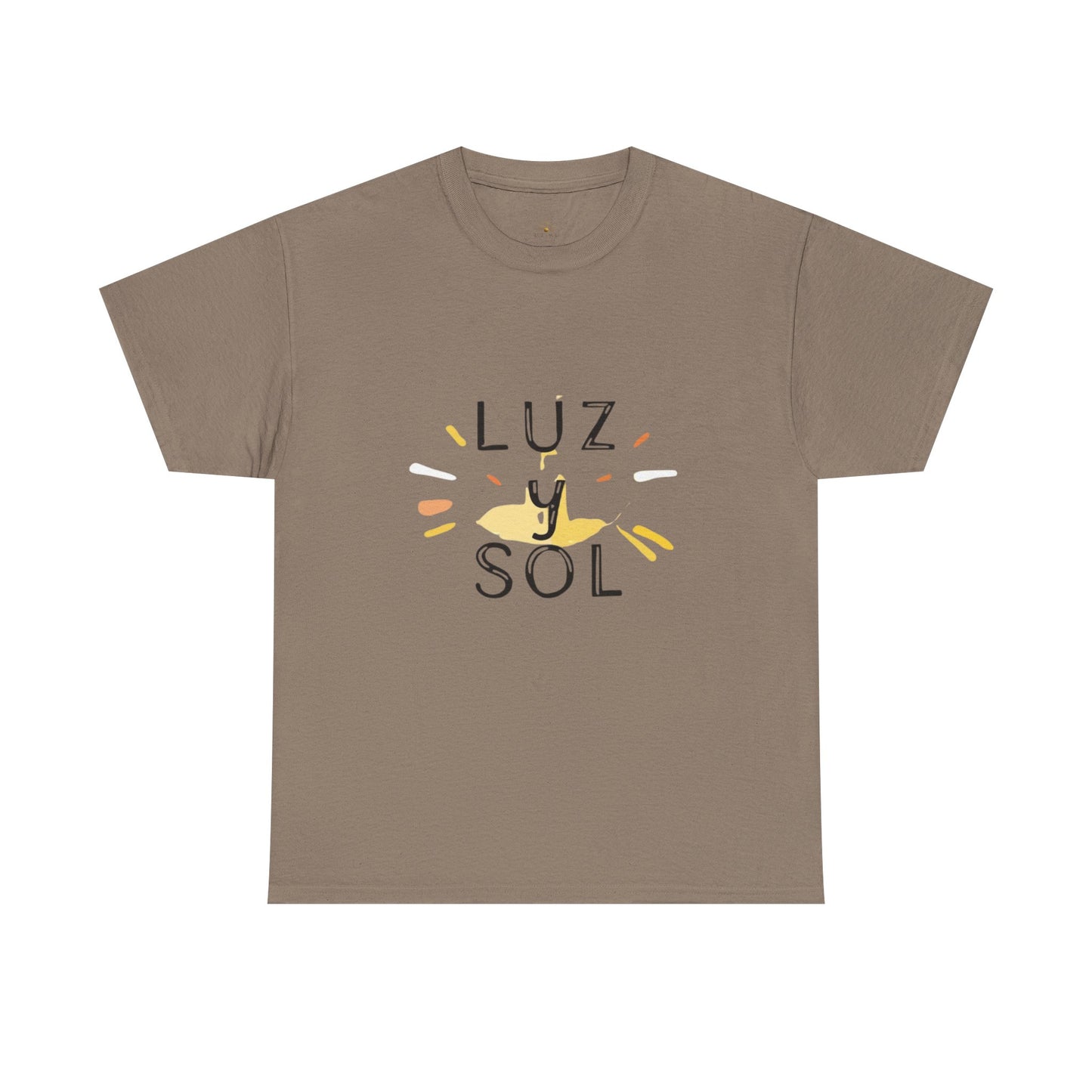Camiseta Unisex de Algodón Grueso Luz y Sol - Vibras de Sol para Comodidad Diaria
