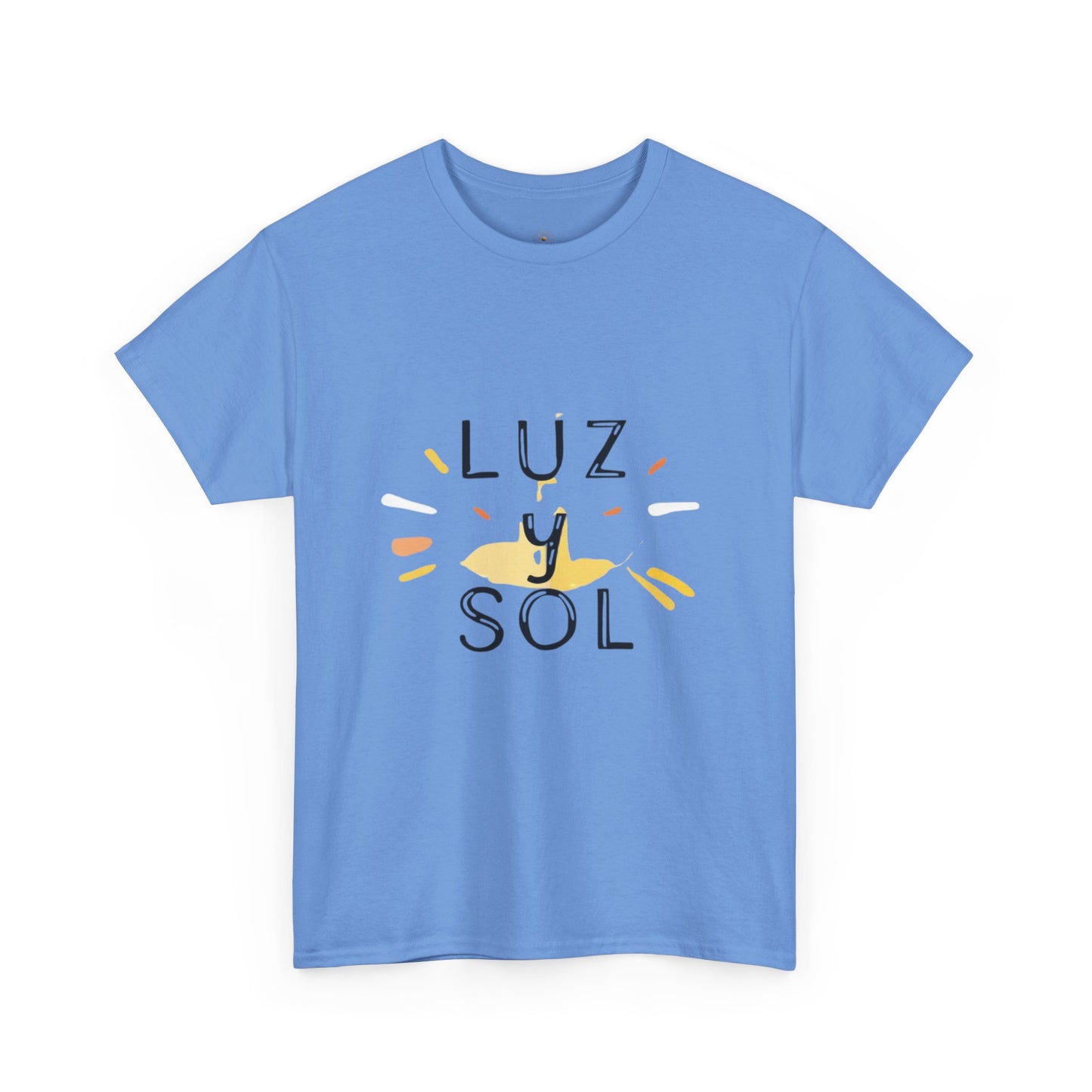 Camiseta Unisex de Algodón Grueso Luz y Sol - Vibras de Sol para Comodidad Diaria