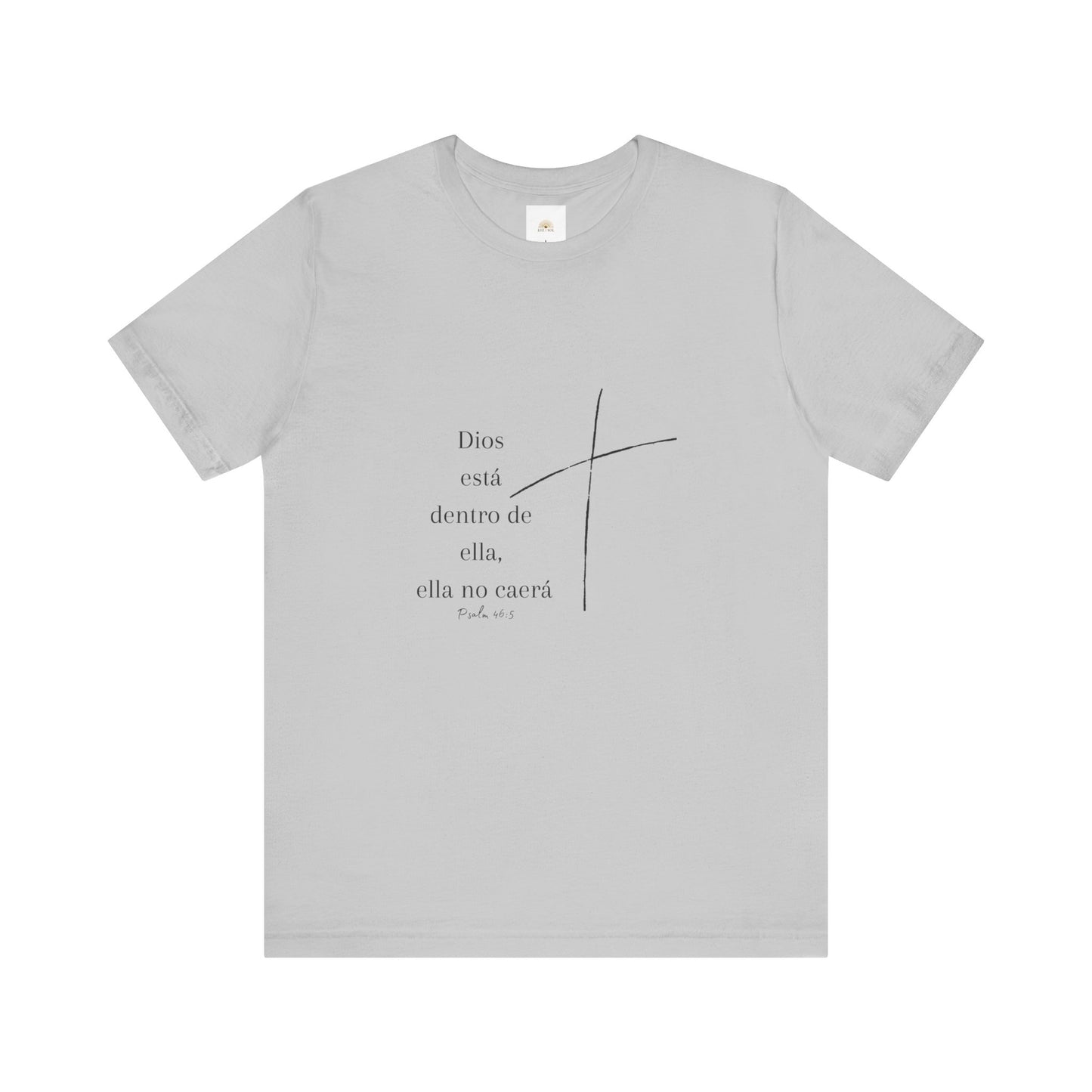 'Dios está dentro de ella, ella no caerá', Camiseta Unisex Softstyle con Mensaje Inspirador