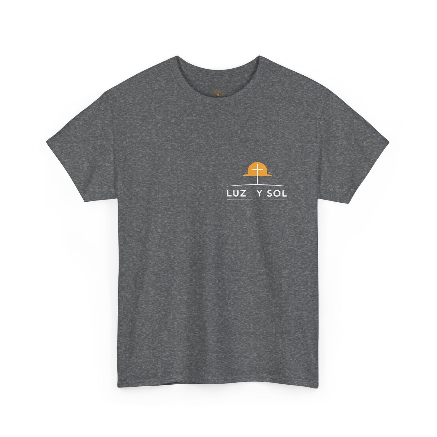 Camiseta Unisex de Algodón Grueso - Diseño Inspirador de Sol - Perfecta para Uso Casual y como Regalo