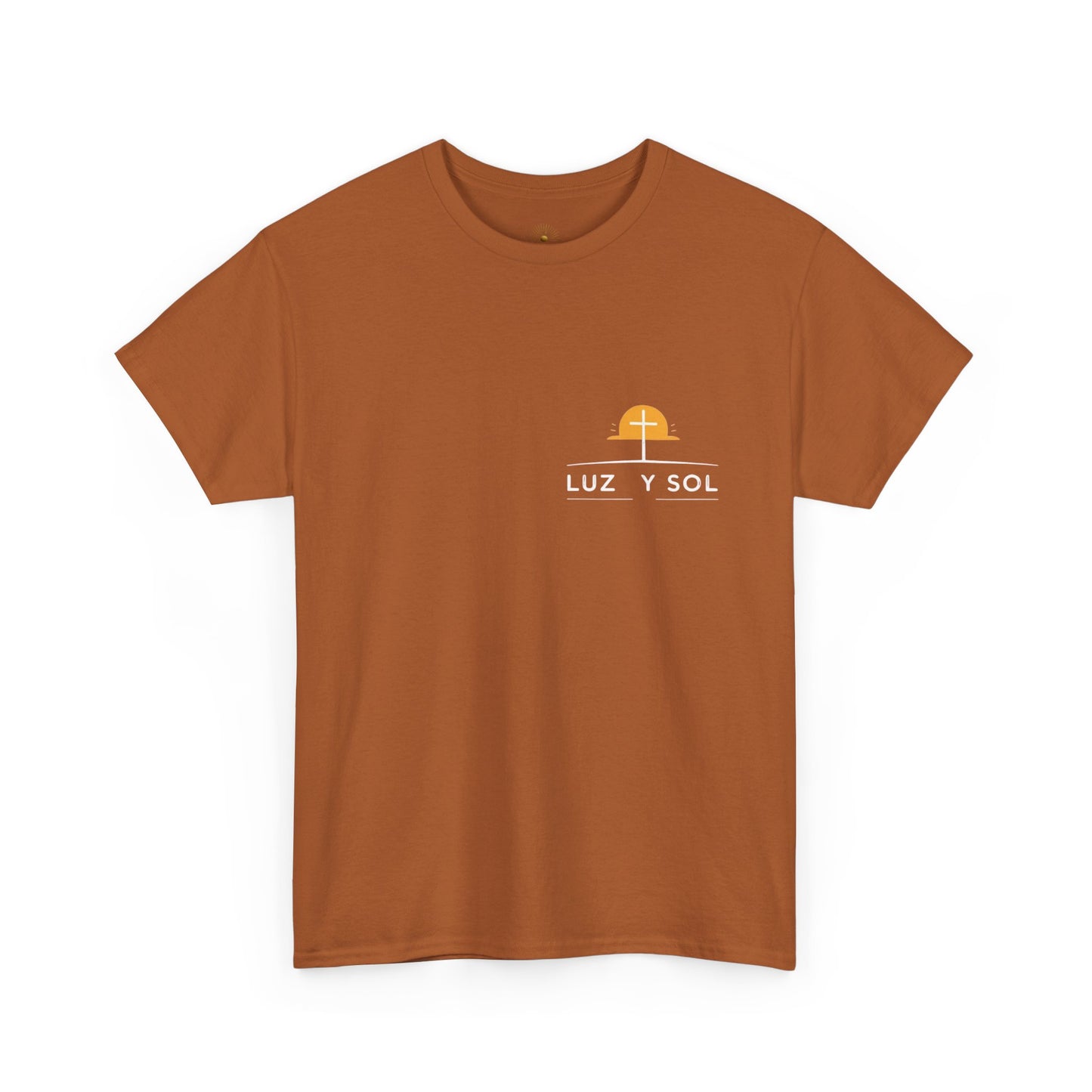 Camiseta Unisex de Algodón Grueso - Diseño Inspirador de Sol - Perfecta para Uso Casual y como Regalo