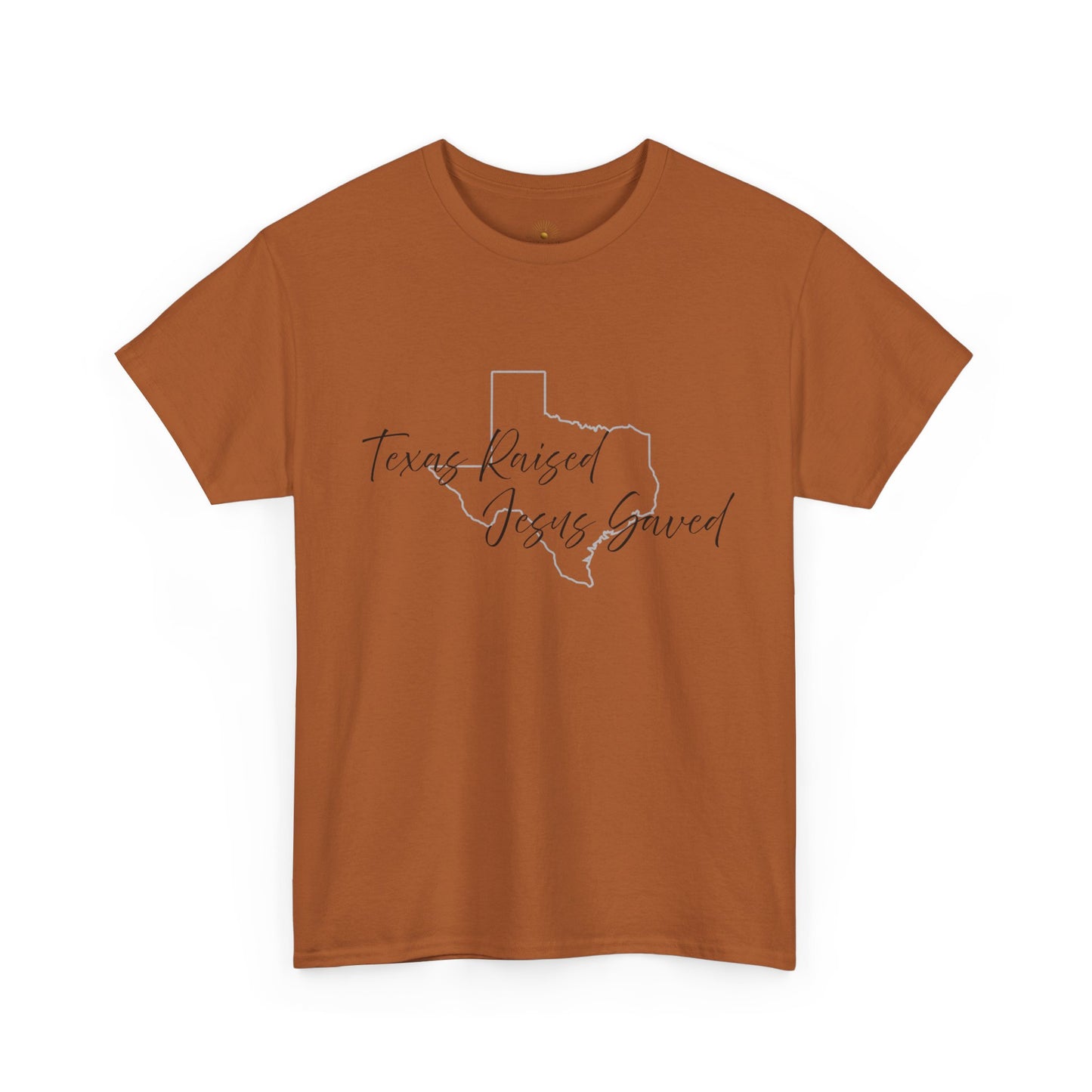 Camiseta Unisex de Algodón Grueso "Criado en Texas" – Fiel y Orgulloso