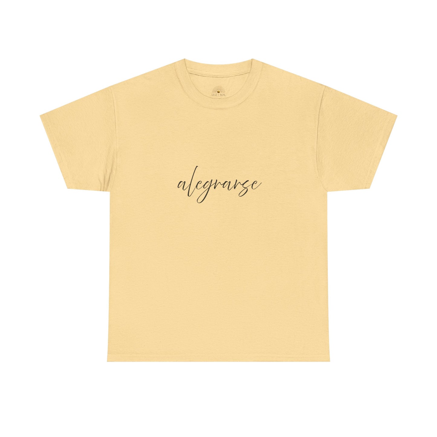 "Alegrarse" (Camiseta Unisex de Algodón Resistente con Mensaje Inspirador)