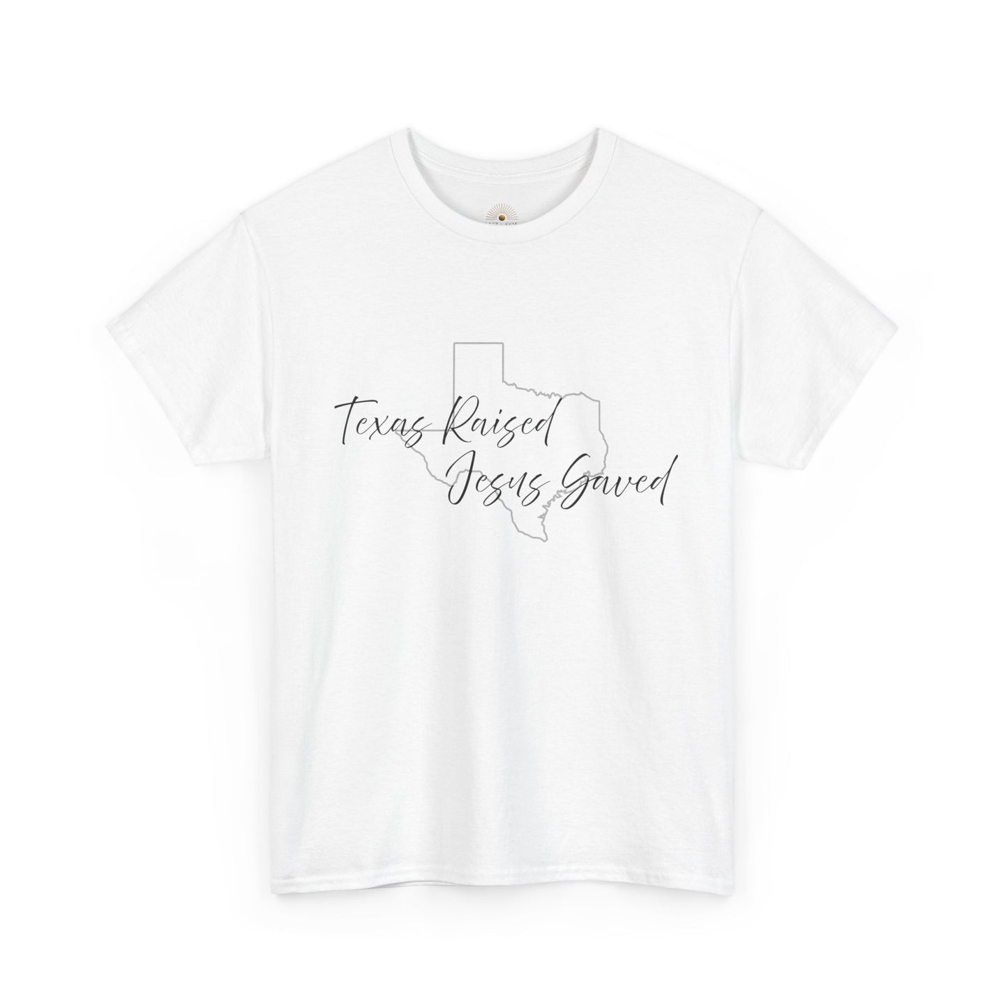 Camiseta Unisex de Algodón Grueso "Criado en Texas" – Fiel y Orgulloso