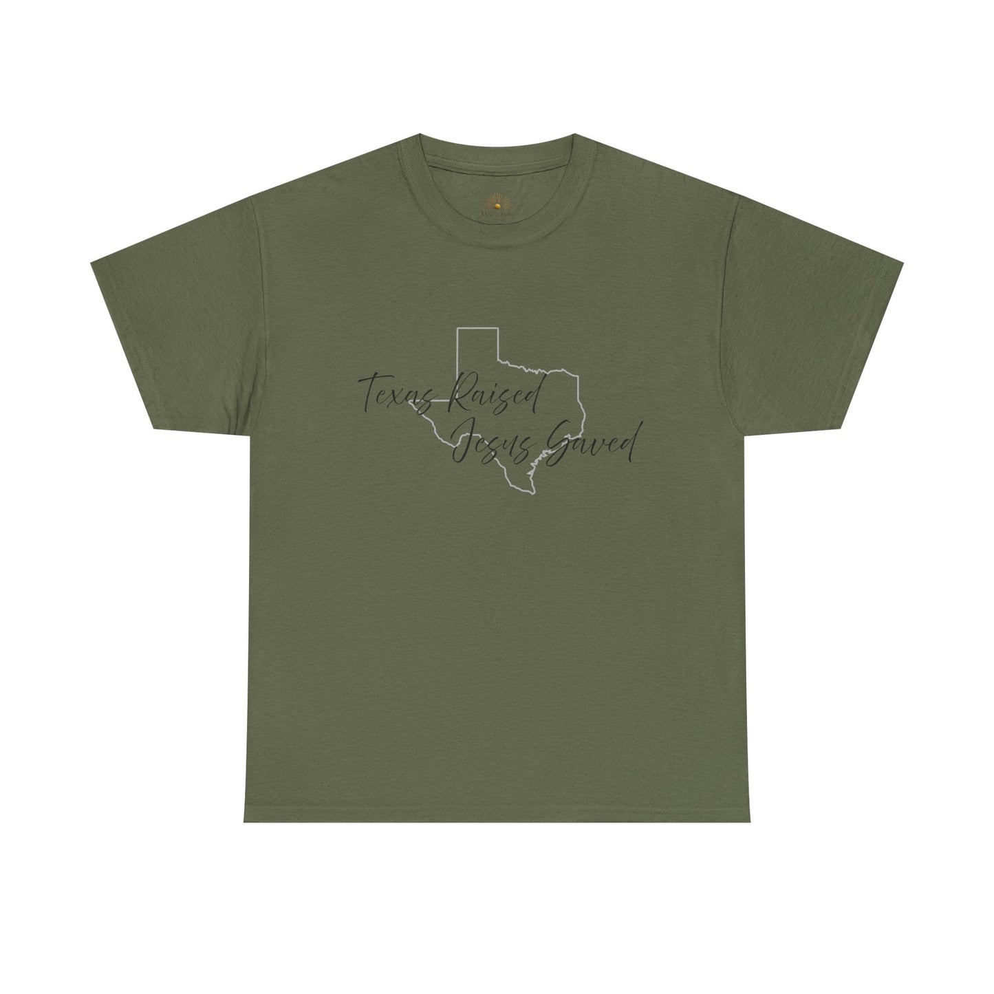 Camiseta Unisex de Algodón Grueso "Criado en Texas" – Fiel y Orgulloso