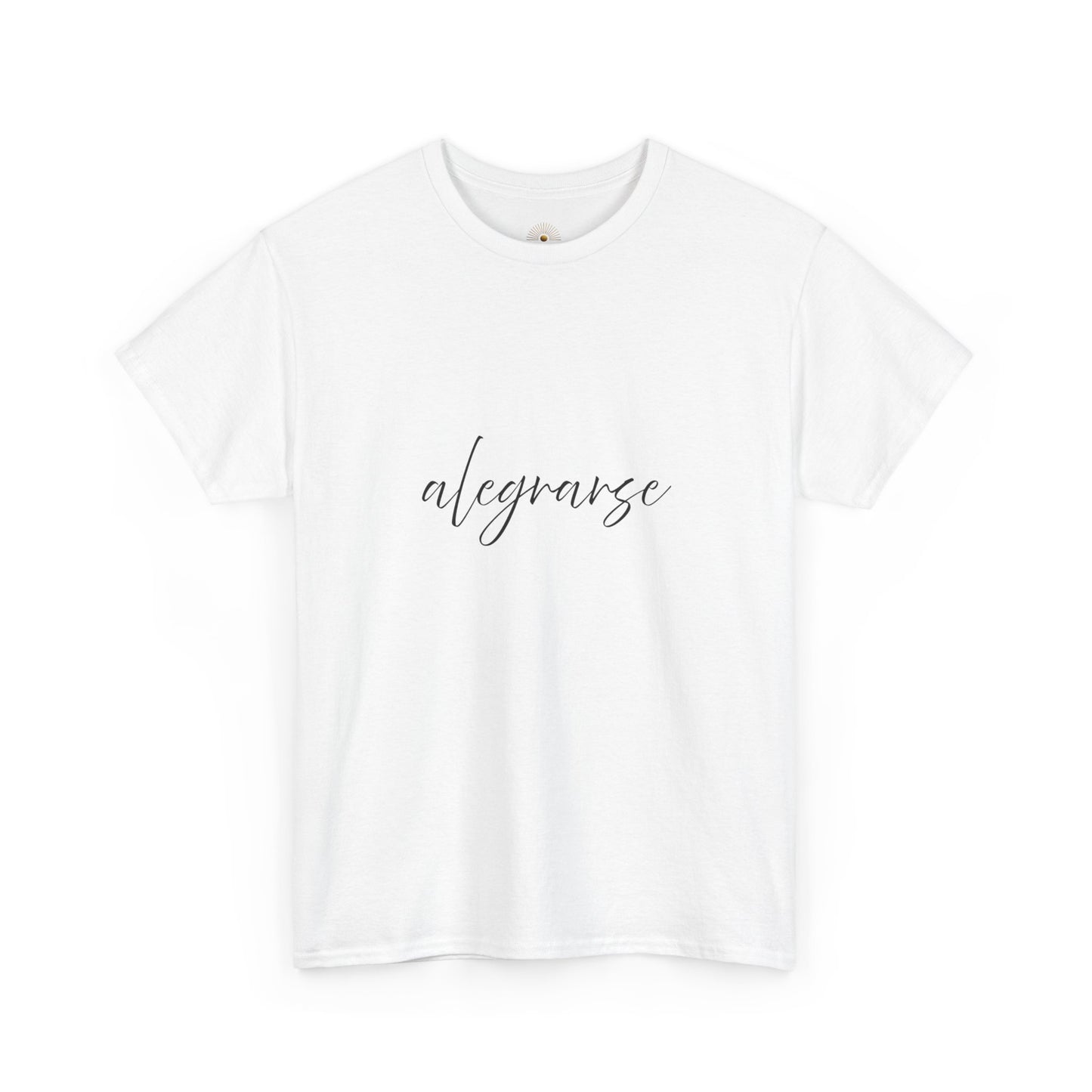 "Alegrarse" (Camiseta Unisex de Algodón Resistente con Mensaje Inspirador)