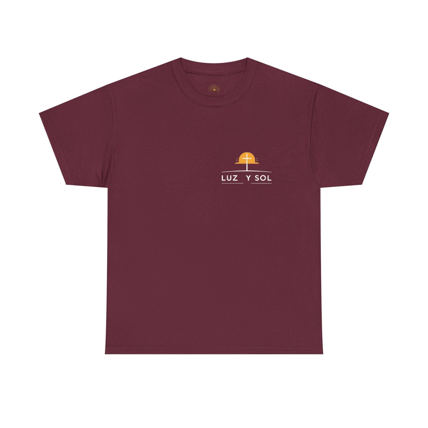 Camiseta Unisex de Algodón Grueso - Diseño Inspirador de Sol - Perfecta para Uso Casual y como Regalo