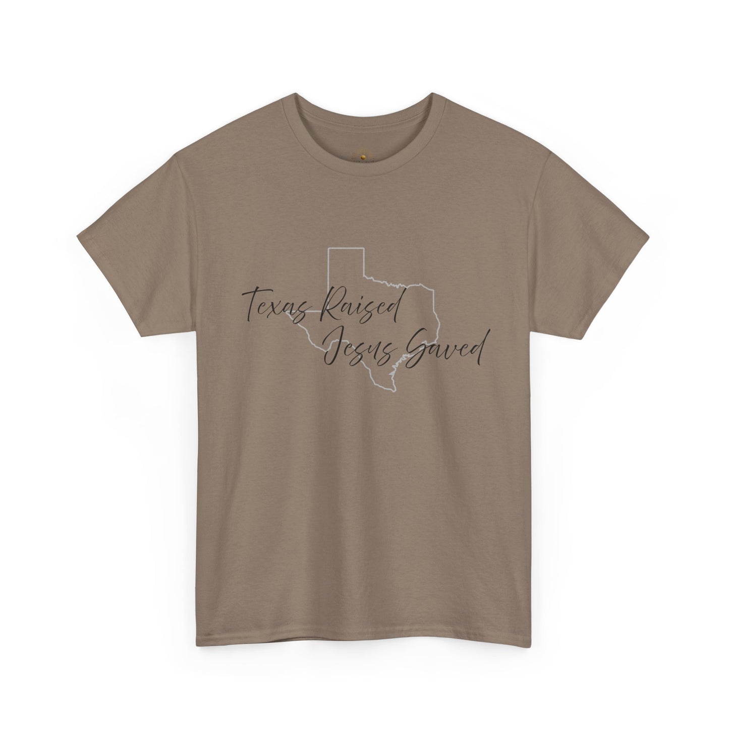 Camiseta Unisex de Algodón Grueso "Criado en Texas" – Fiel y Orgulloso