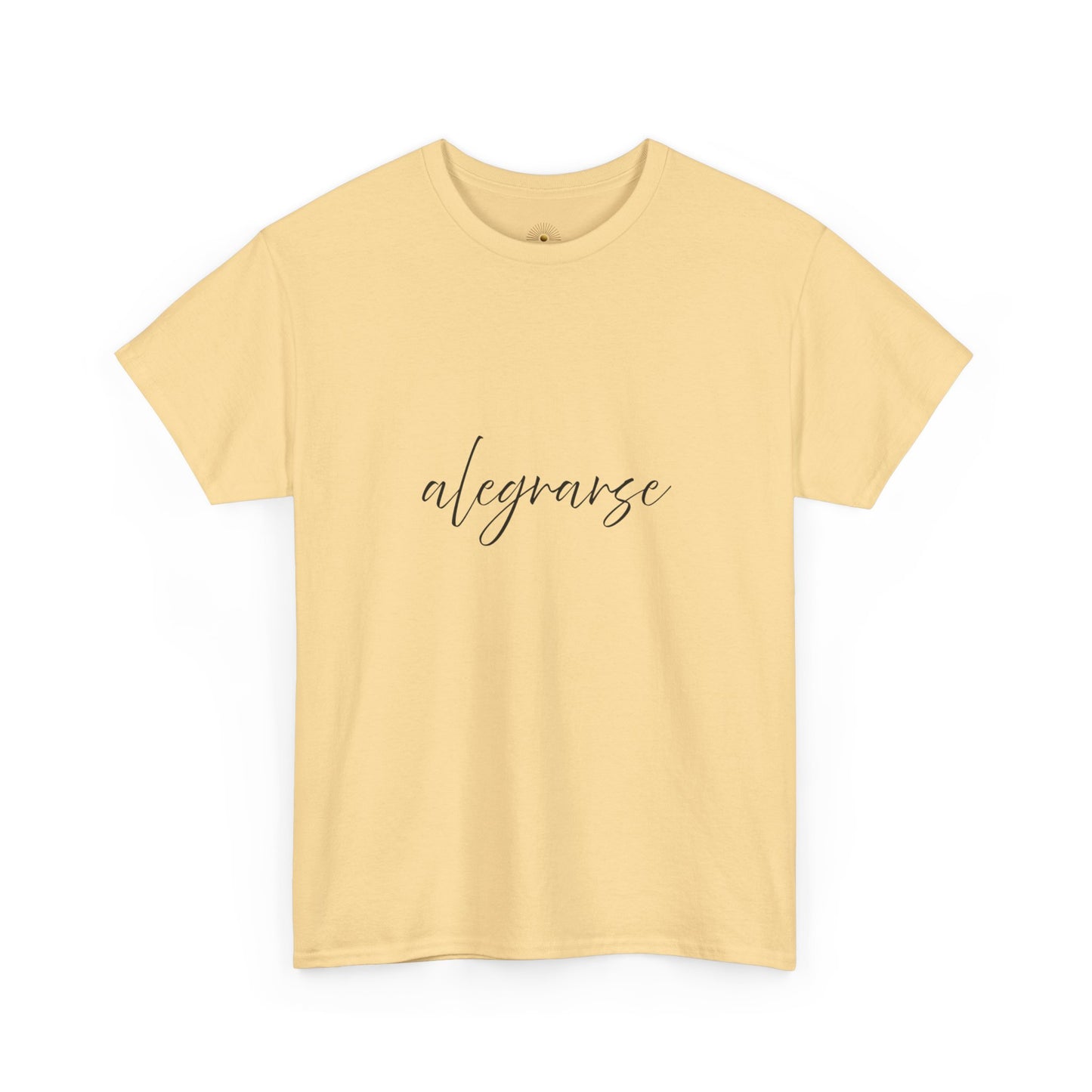 "Alegrarse" (Camiseta Unisex de Algodón Resistente con Mensaje Inspirador)