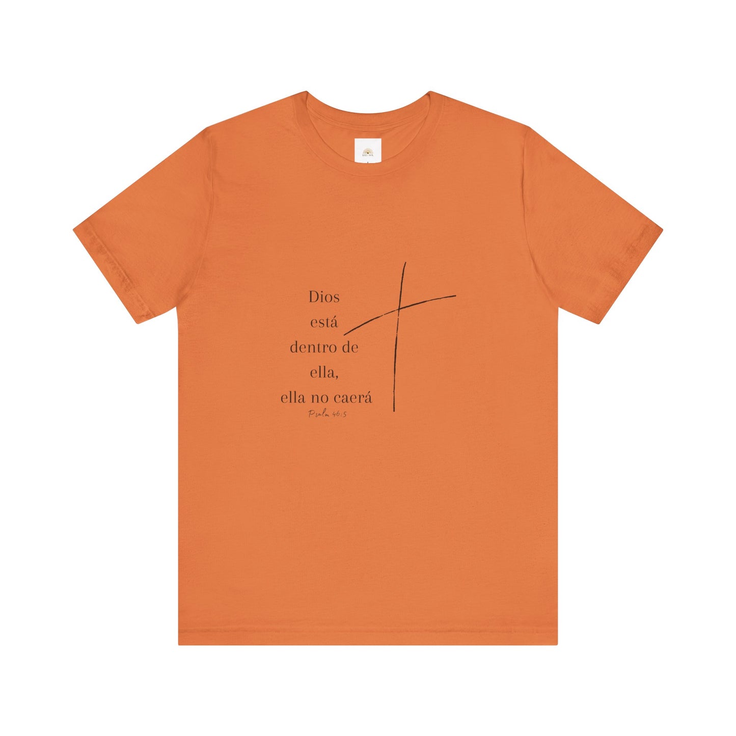 'Dios está dentro de ella, ella no caerá', Camiseta Unisex Softstyle con Mensaje Inspirador