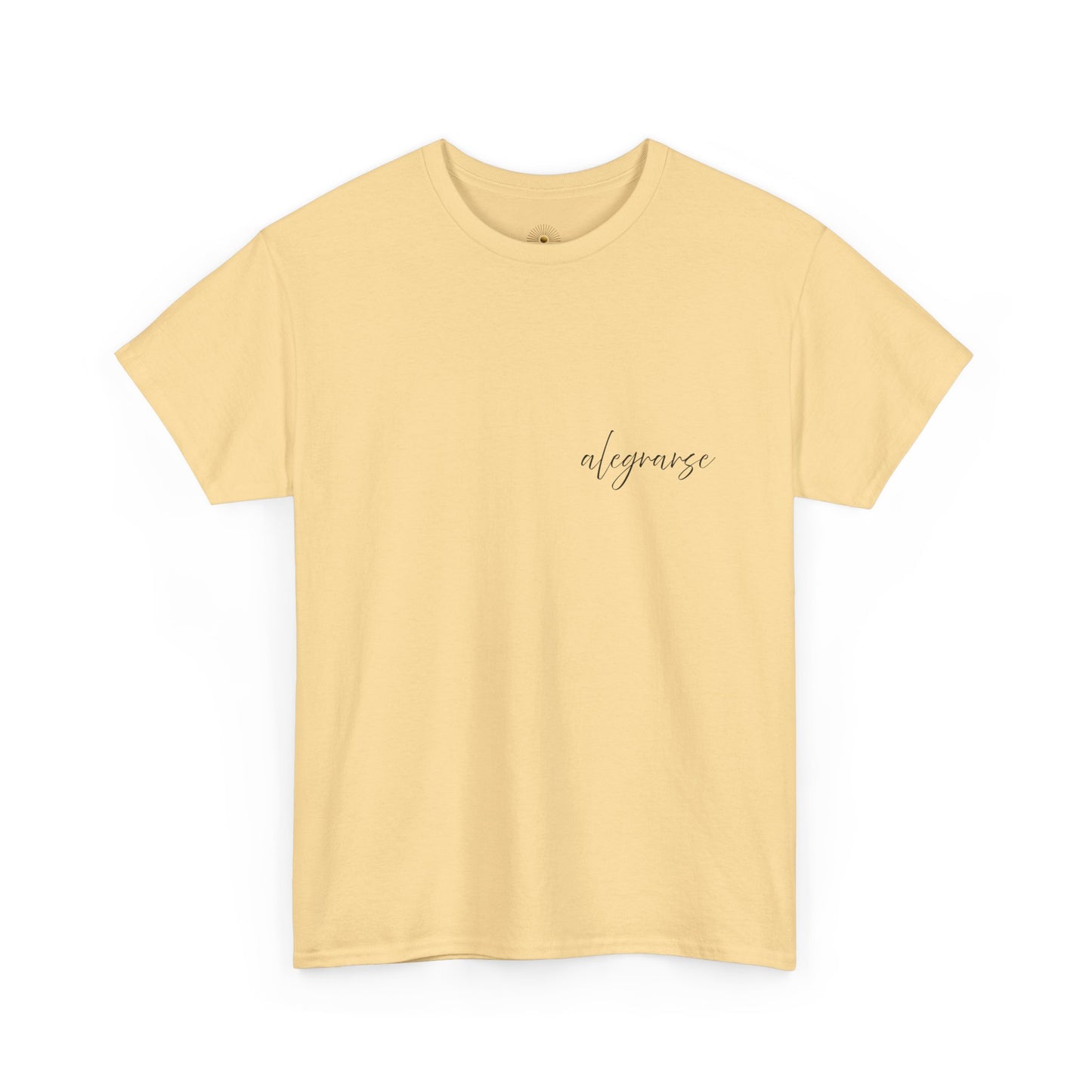 "Alegrarse" (Camiseta Unisex de Algodón Resistente con Mensaje Inspirador)
