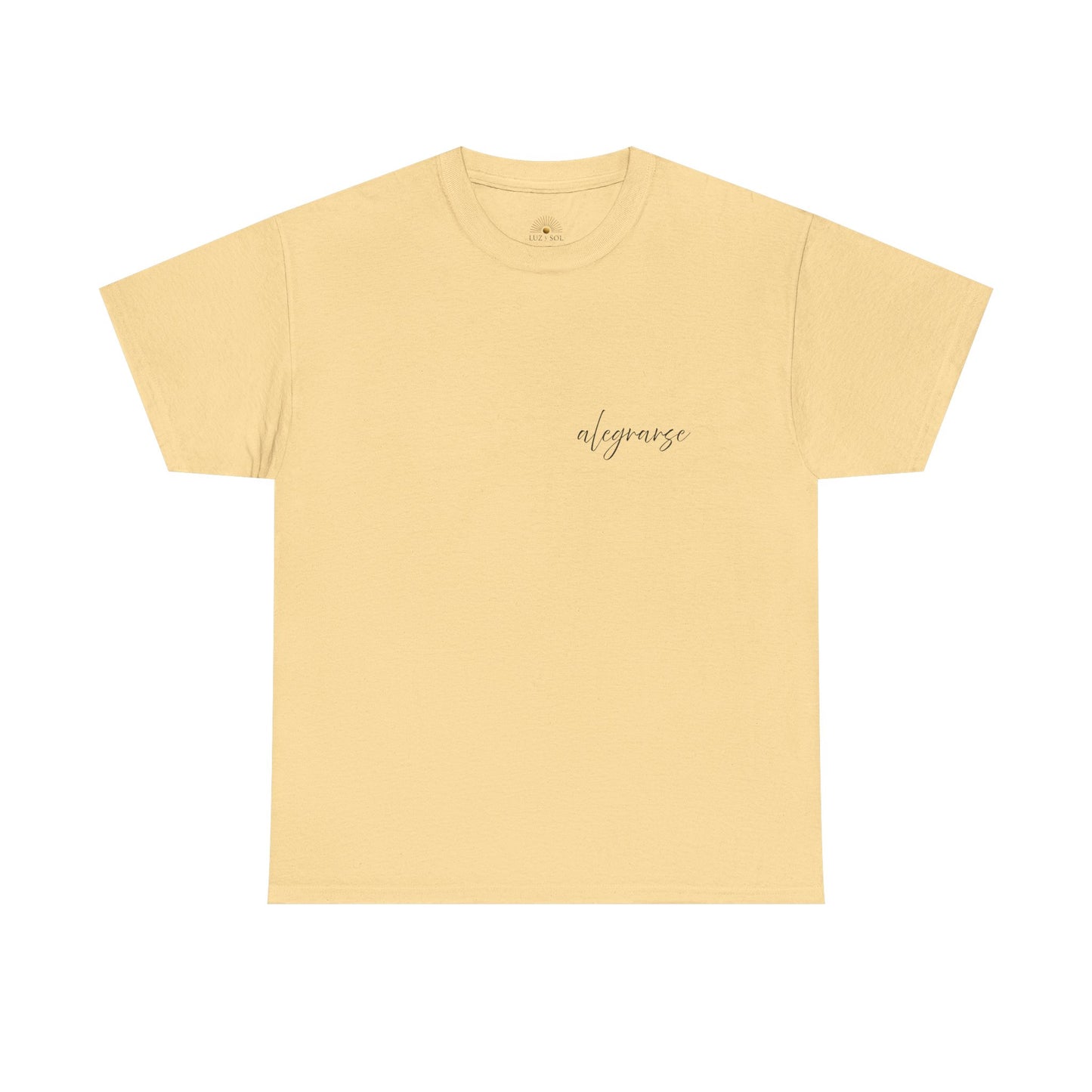 "Alegrarse" (Camiseta Unisex de Algodón Resistente con Mensaje Inspirador)