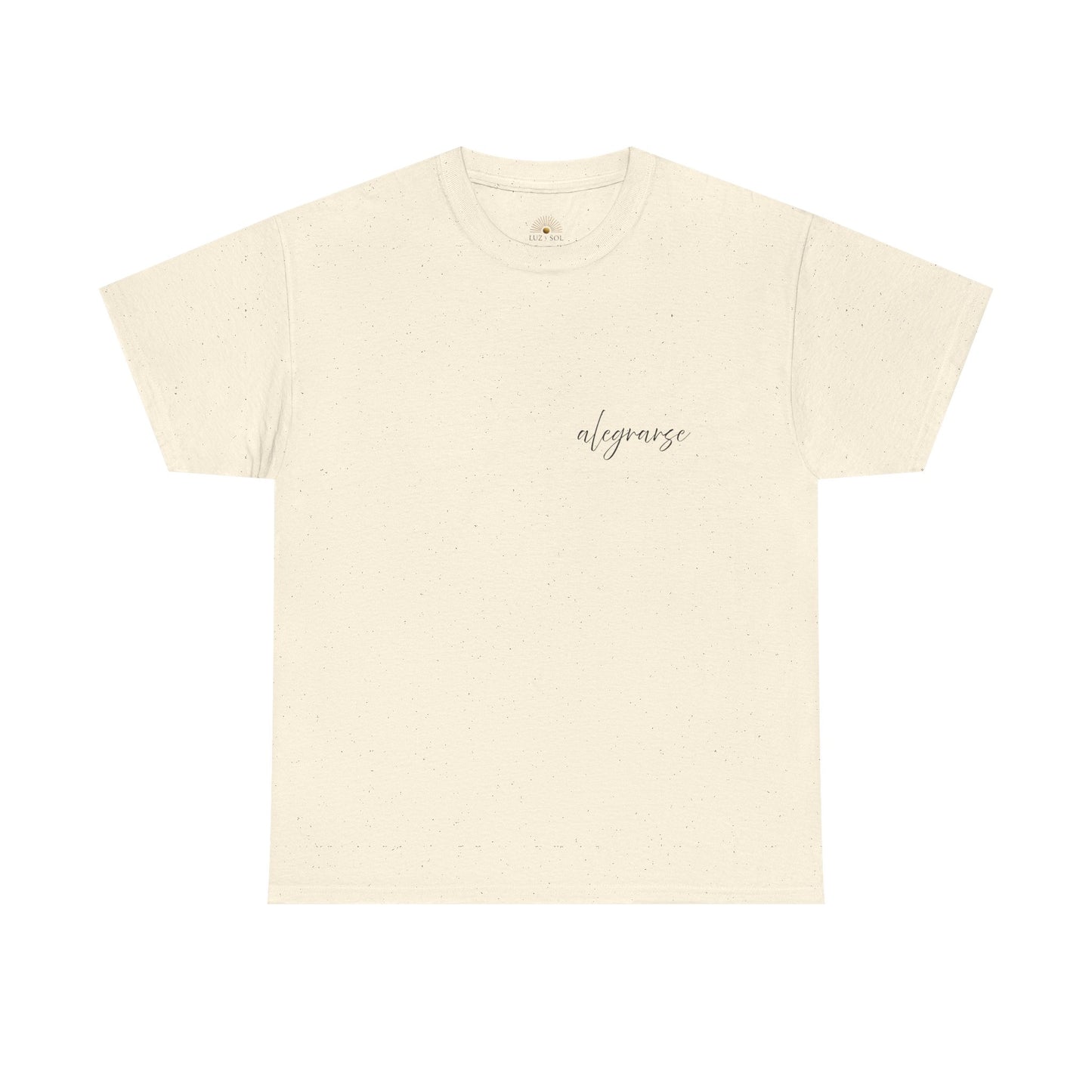 "Alegrarse" (Camiseta Unisex de Algodón Resistente con Mensaje Inspirador)