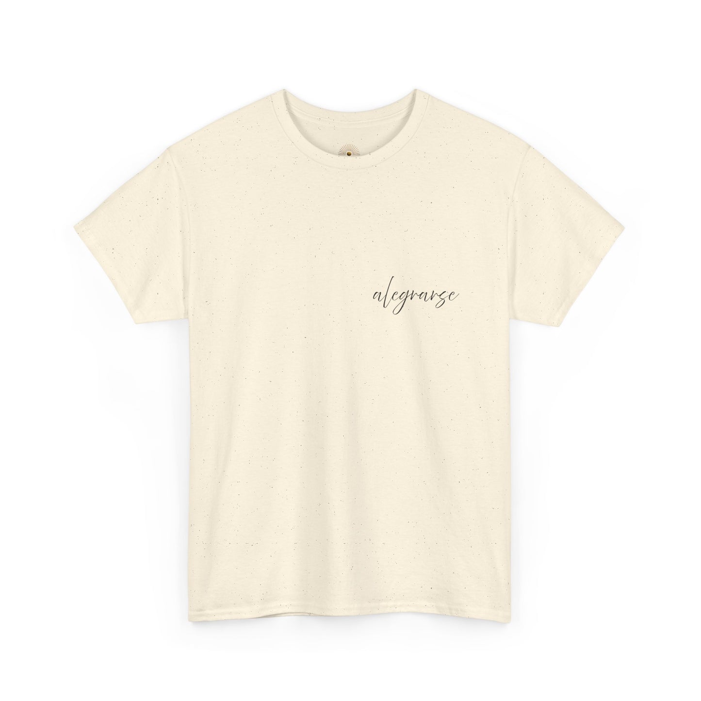"Alegrarse" (Camiseta Unisex de Algodón Resistente con Mensaje Inspirador)