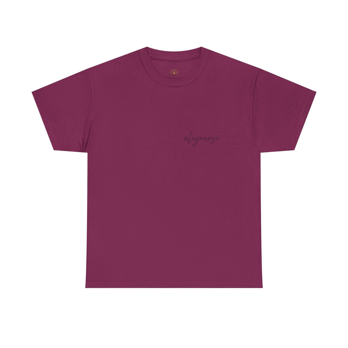 "Alegrarse" (Camiseta Unisex de Algodón Resistente con Mensaje Inspirador)