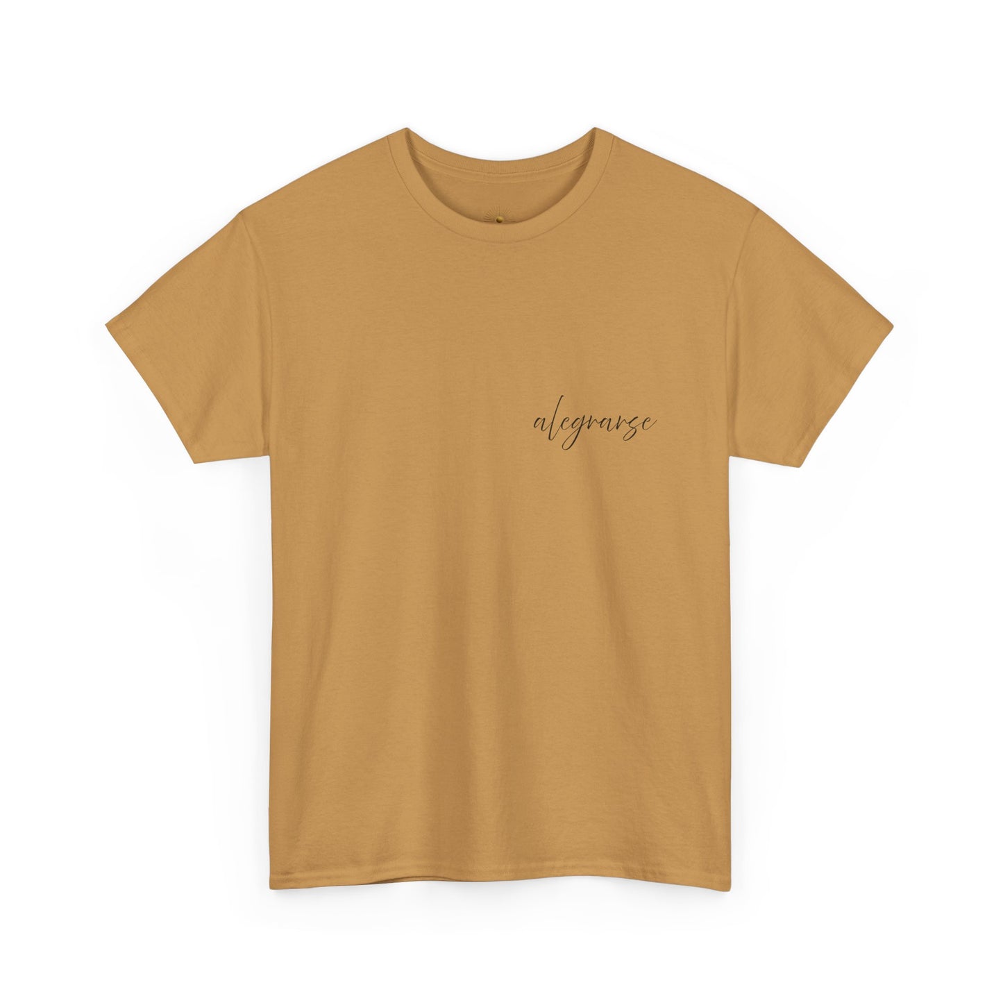 "Alegrarse" (Camiseta Unisex de Algodón Resistente con Mensaje Inspirador)