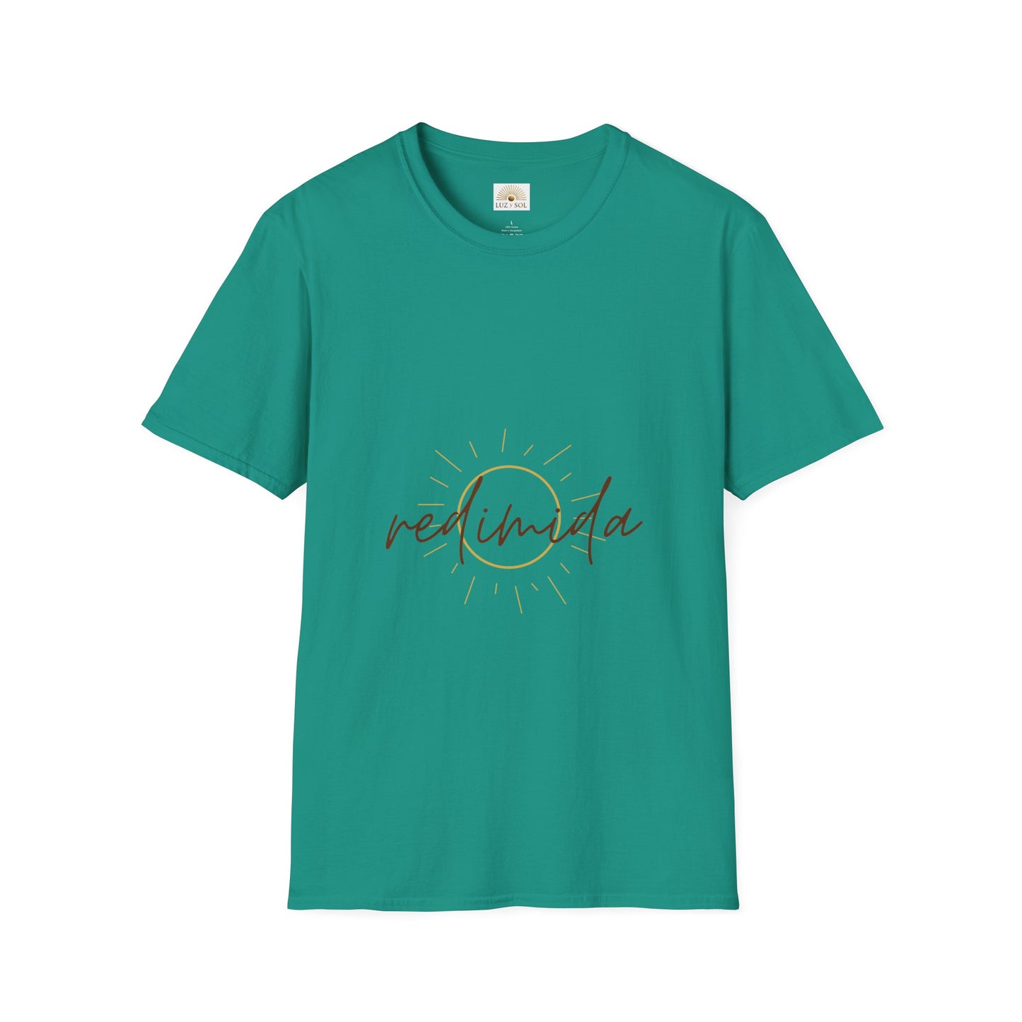 "Redimida", Camiseta Unisex de Algodón Resistente con Mensaje Inspirador