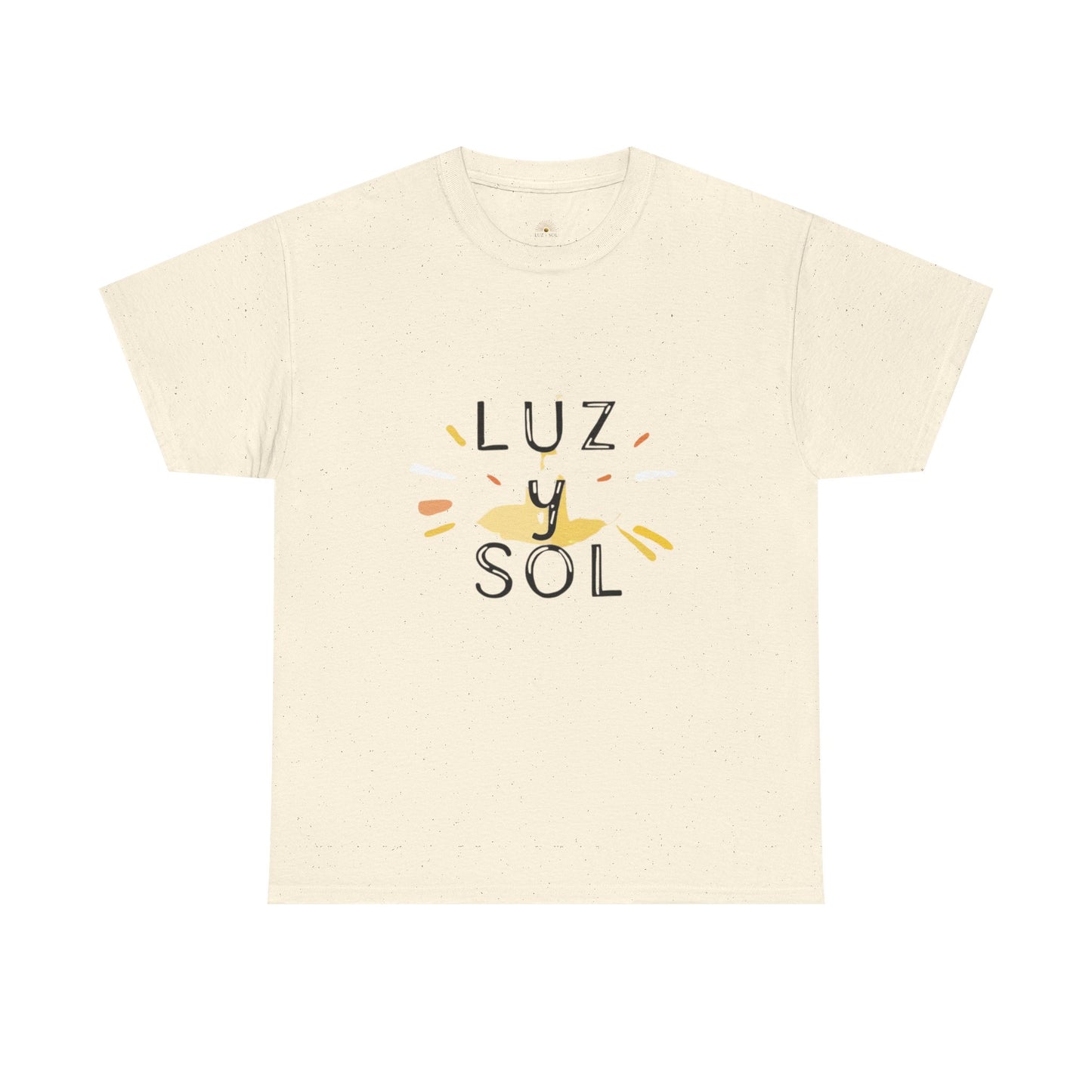 Camiseta Unisex de Algodón Grueso Luz y Sol - Vibras de Sol para Comodidad Diaria