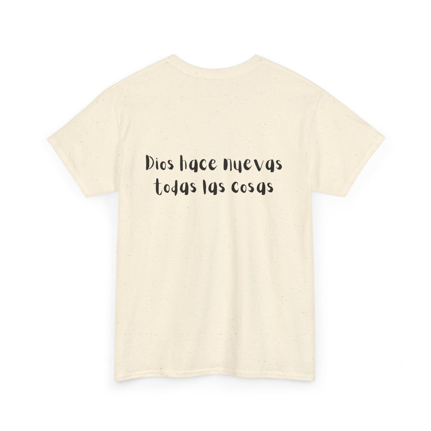 "Dios Hace Nuevas Todas Las Cosas", Camiseta Unisex de Algodón Resistente con Mensaje Inspirador