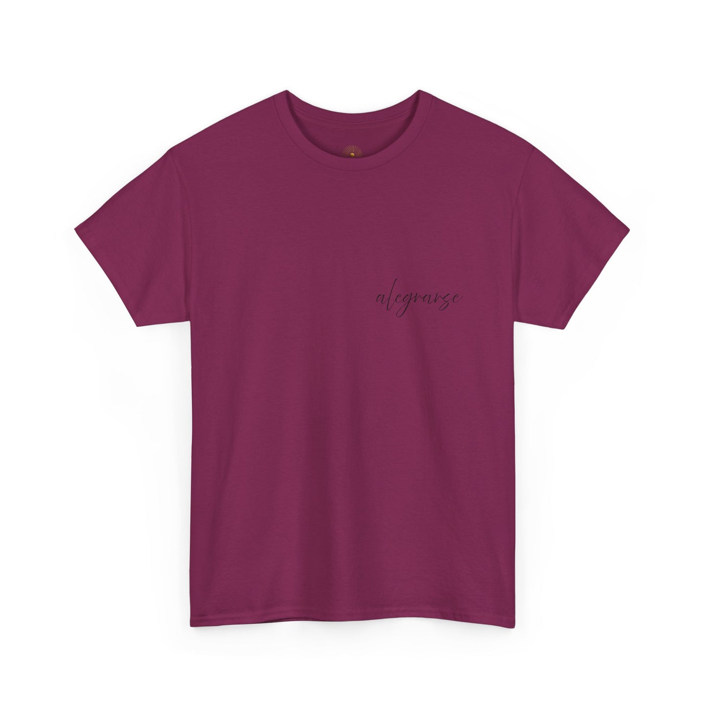 "Alegrarse" (Camiseta Unisex de Algodón Resistente con Mensaje Inspirador)