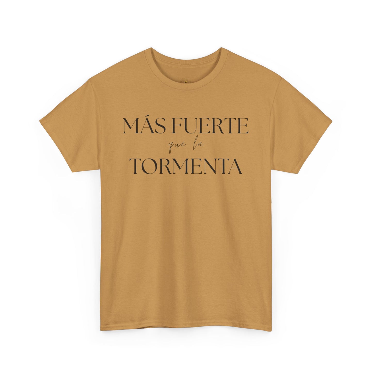 "Más Fuerte que la Tormenta" (Camiseta Unisex de Algodón Resistente con Mensaje Inspirador)