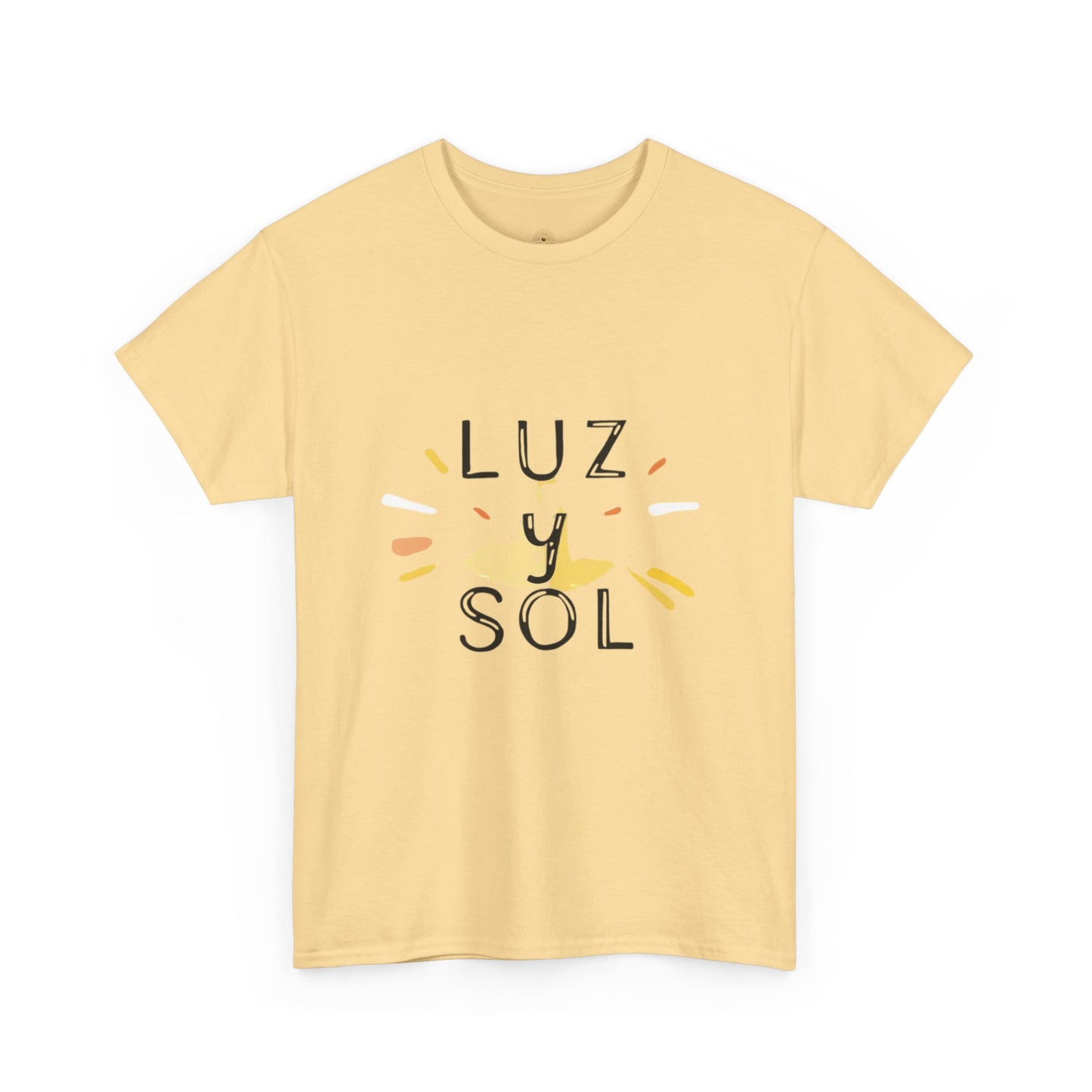 Camiseta Unisex de Algodón Grueso Luz y Sol - Vibras de Sol para Comodidad Diaria